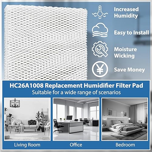 Miniatura 7 de MaxLLTo Filtro humidificador de repuesto compatible con Bryant HUMBBLBP2217 HUMBBLBP2317 HUMBALBP2317 HUMBBLBP2417 HUMBALBP2417 HUMBBLFP1218