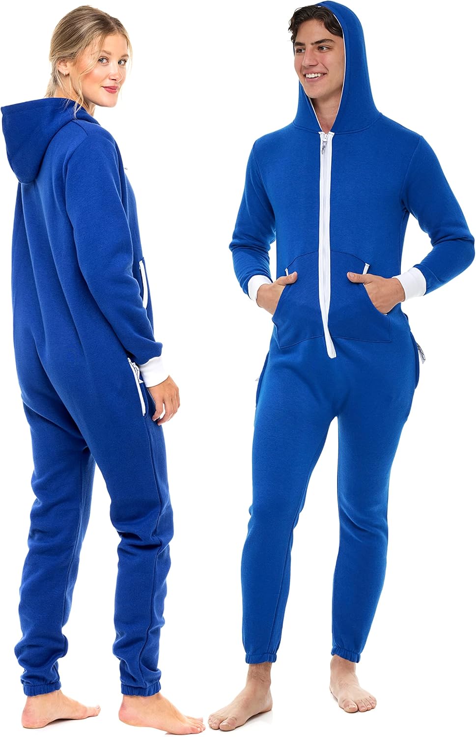 Skylinewears Unisex Adult Onesie One Piece Pajama Romper Hooded Zip Sleepwear Jumpsuit for Men and Women - Image 5