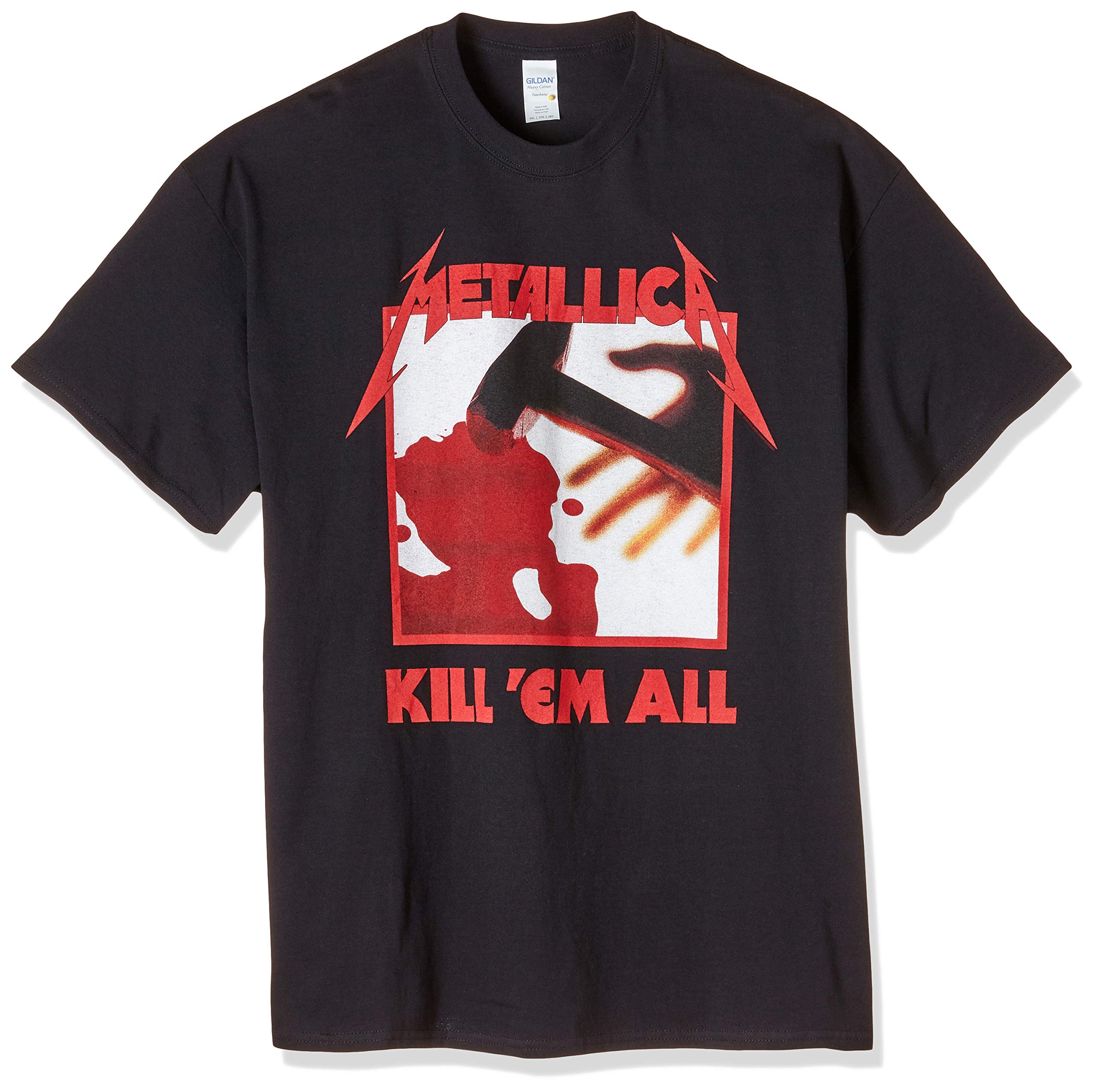 Metallica Kill 'Em all Uomo T-Shirt Nero 100% Cotone Regular