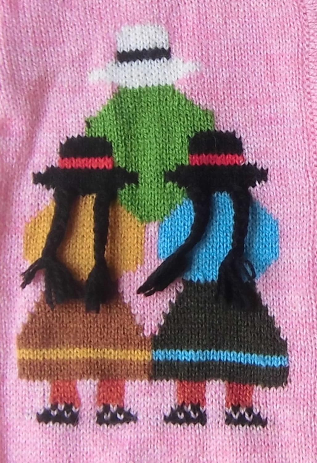Little Girls Embroidered Cardigan Alpaca Wool