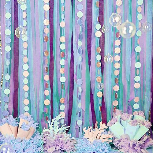 Vista 187 de PartyWoo Serpentinas de papel crepé verde, 6 rollos de 492 pies, paquete de papel crepé verde bosque esmeralda cazador para graduación, Navidad