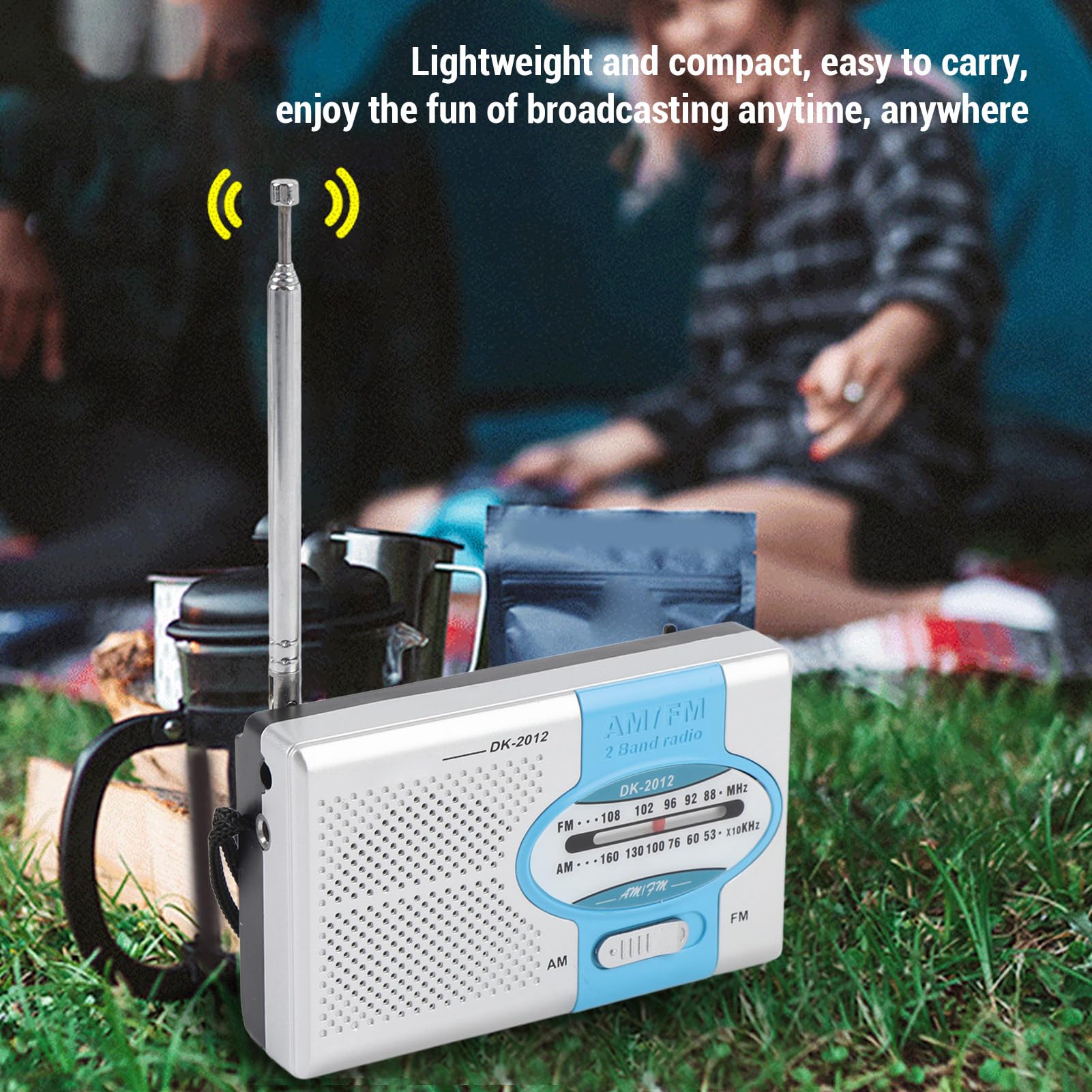 Radio AM/FM Portable à Piles - Haut-parleur 5 W - Transistor De Poche - Pour Maison, Extérieur, Urgence