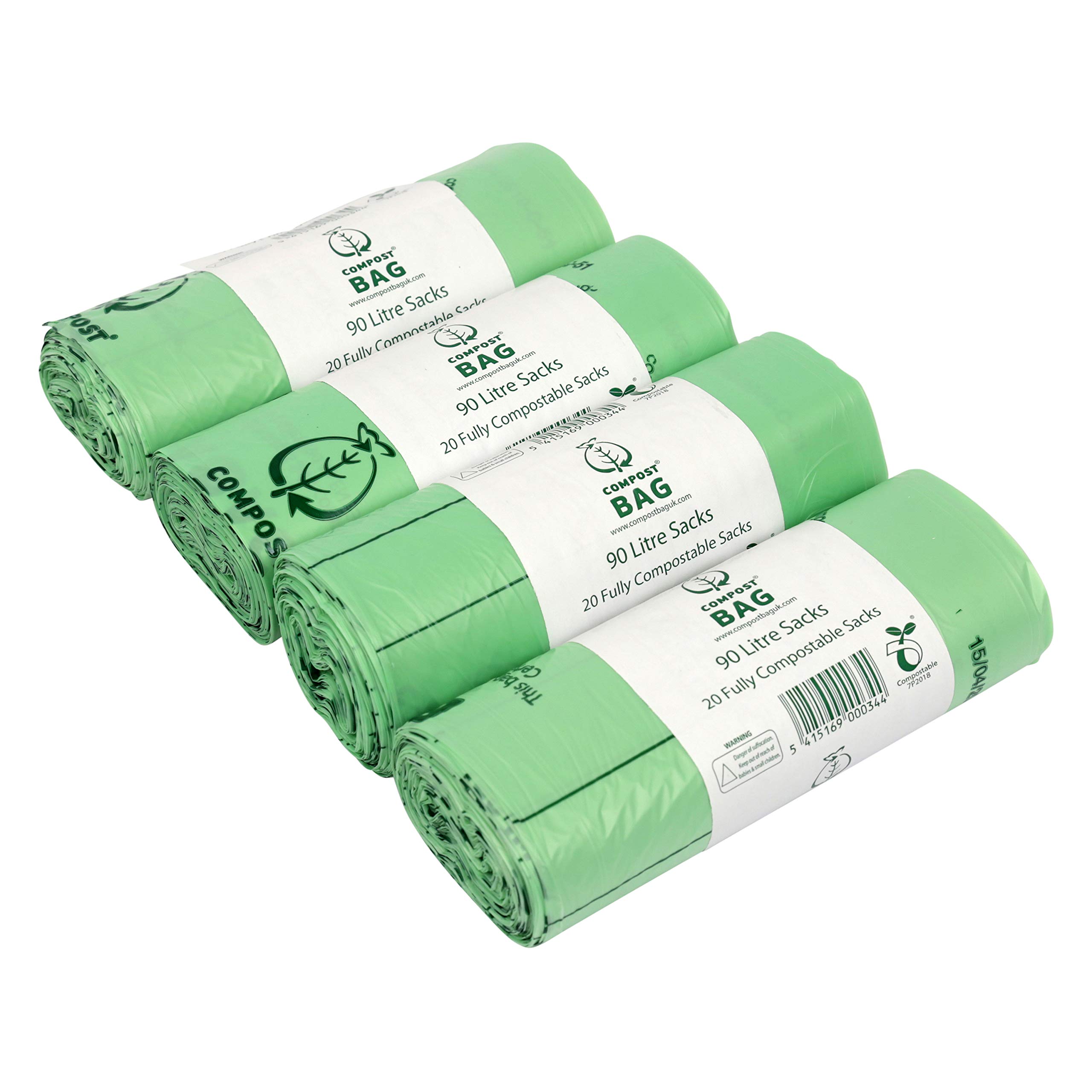 Buy 90L x 80 Compostable Compost Bag Food Waste Sacks Commercial Size