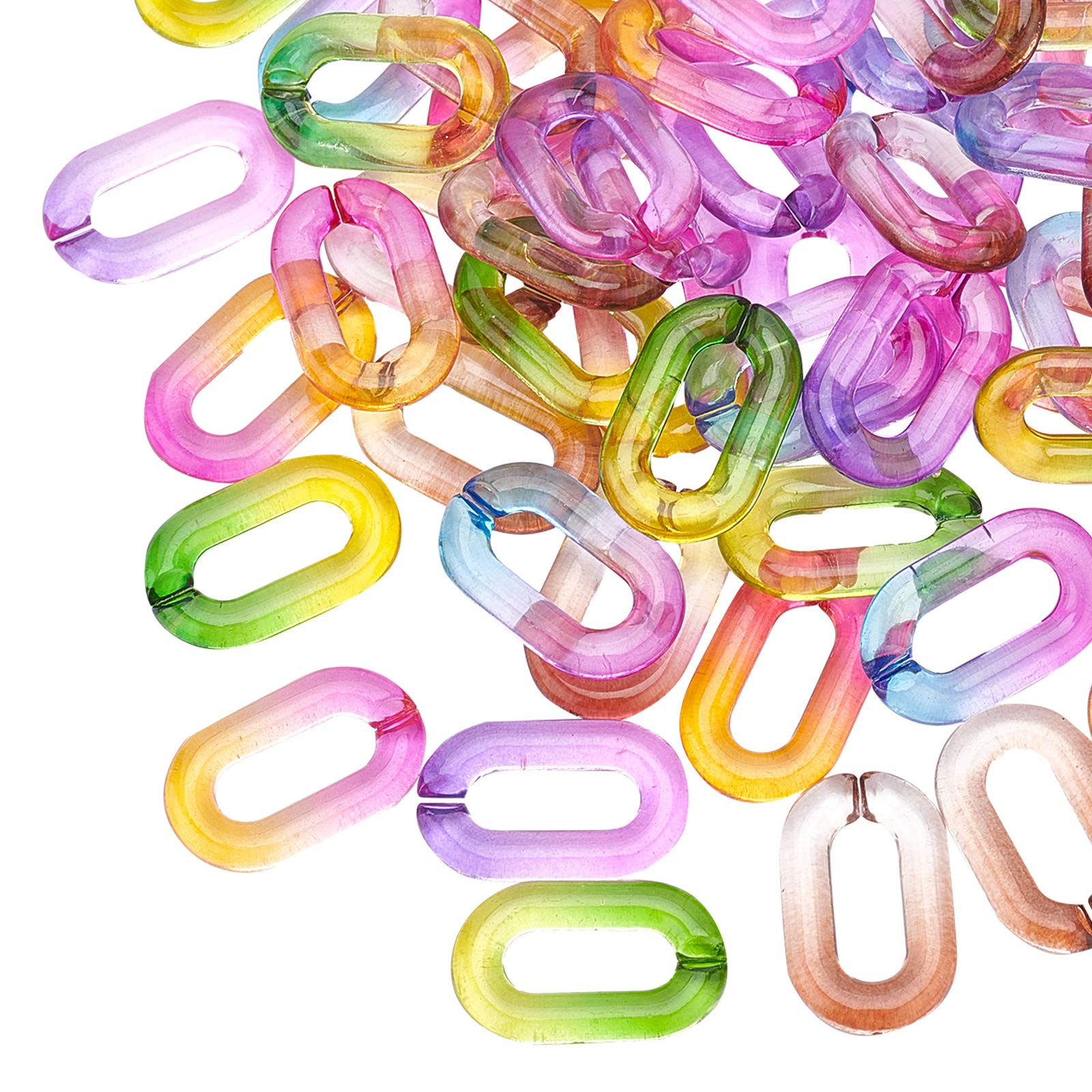 Anneaux de liaison acrylique connecteurs rapides bijoux et chaînes