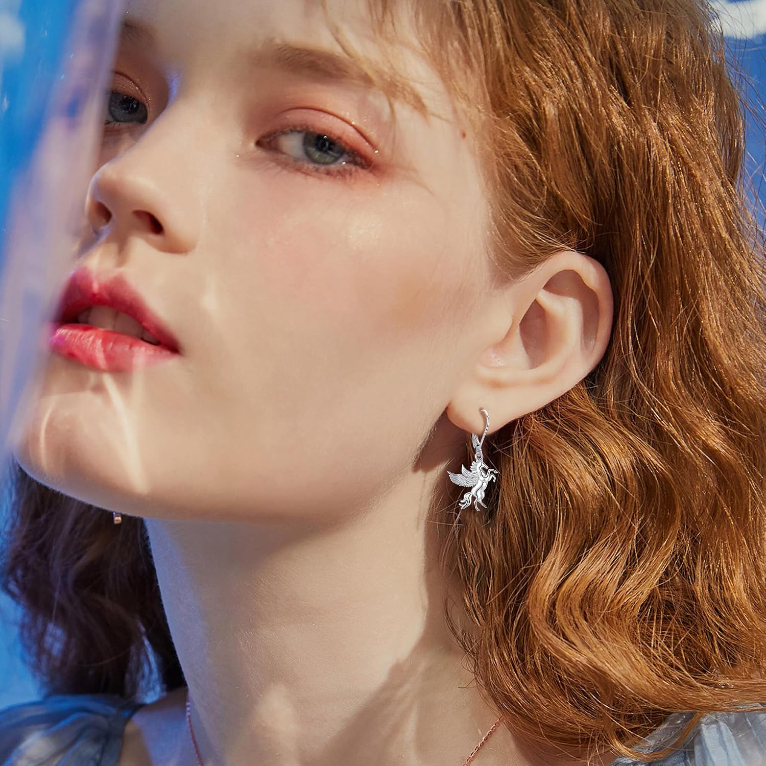 Horse Earrings 925 Sterling Silver Horse Dangle Earrings Jewelry Gifts for Women