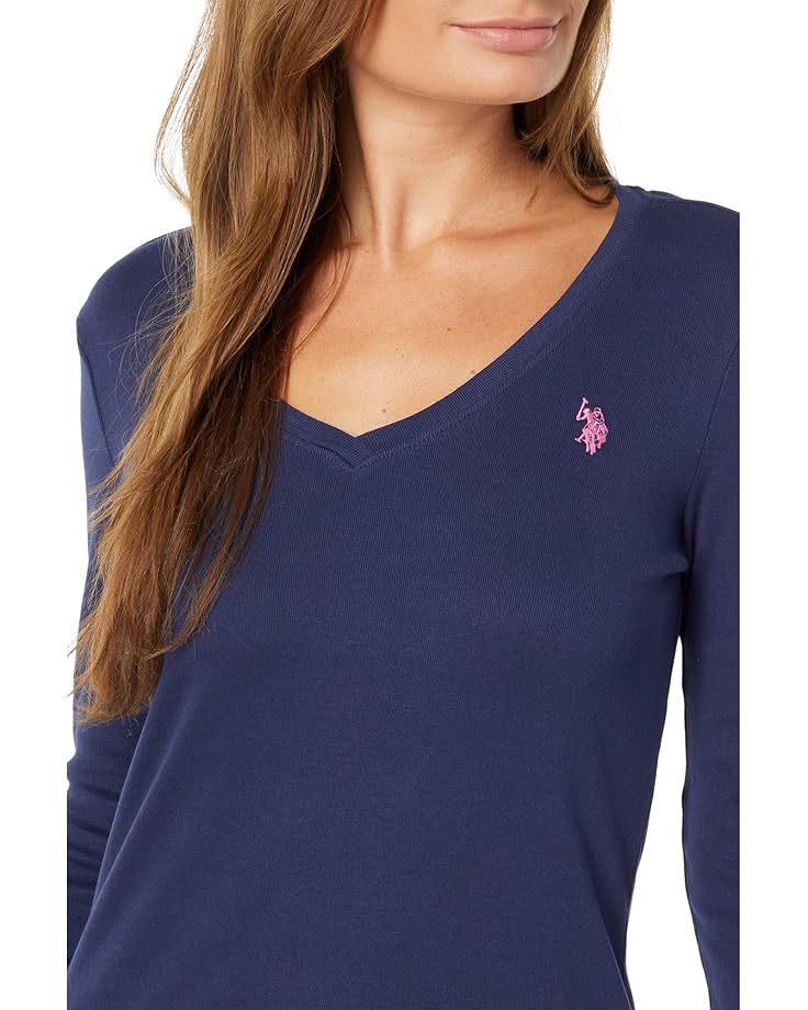 U.S. POLO ASSN. L/S V-Neck Rib Knit Tee - #3 of 4