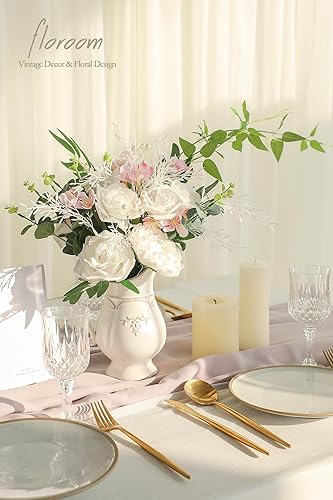 Miniatura 2 de Floroom Juego de cajas de tallos artificiales, 41 piezas con 6 tipos de púas de vegetación sintética para ramos de novia, bodas, arreglos florales,