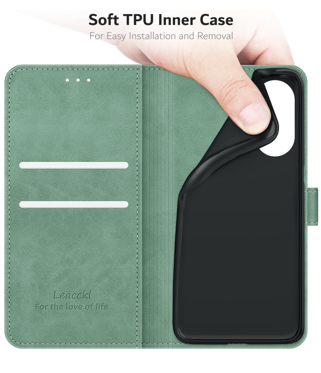 WBWONE Cover Pelle per Xiaomi Redmi 13C / Poco C65 Portafoglio Magnetico Custodia RFID, Slot Carte/Supporto Pieghevole Motivo Gatto Design - Blu