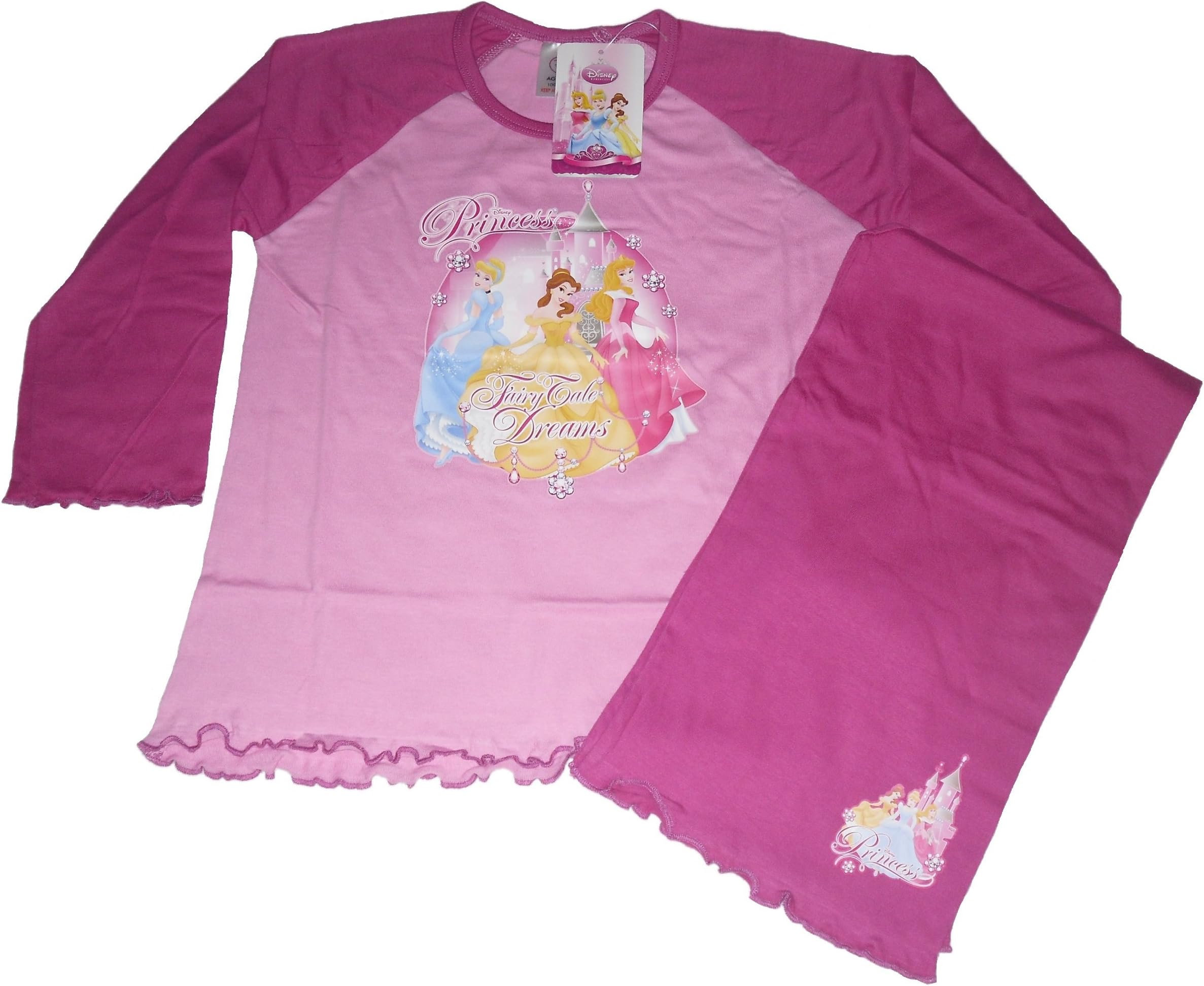 Girls Pyjamas Disney Princess Long 3-4 Years Old