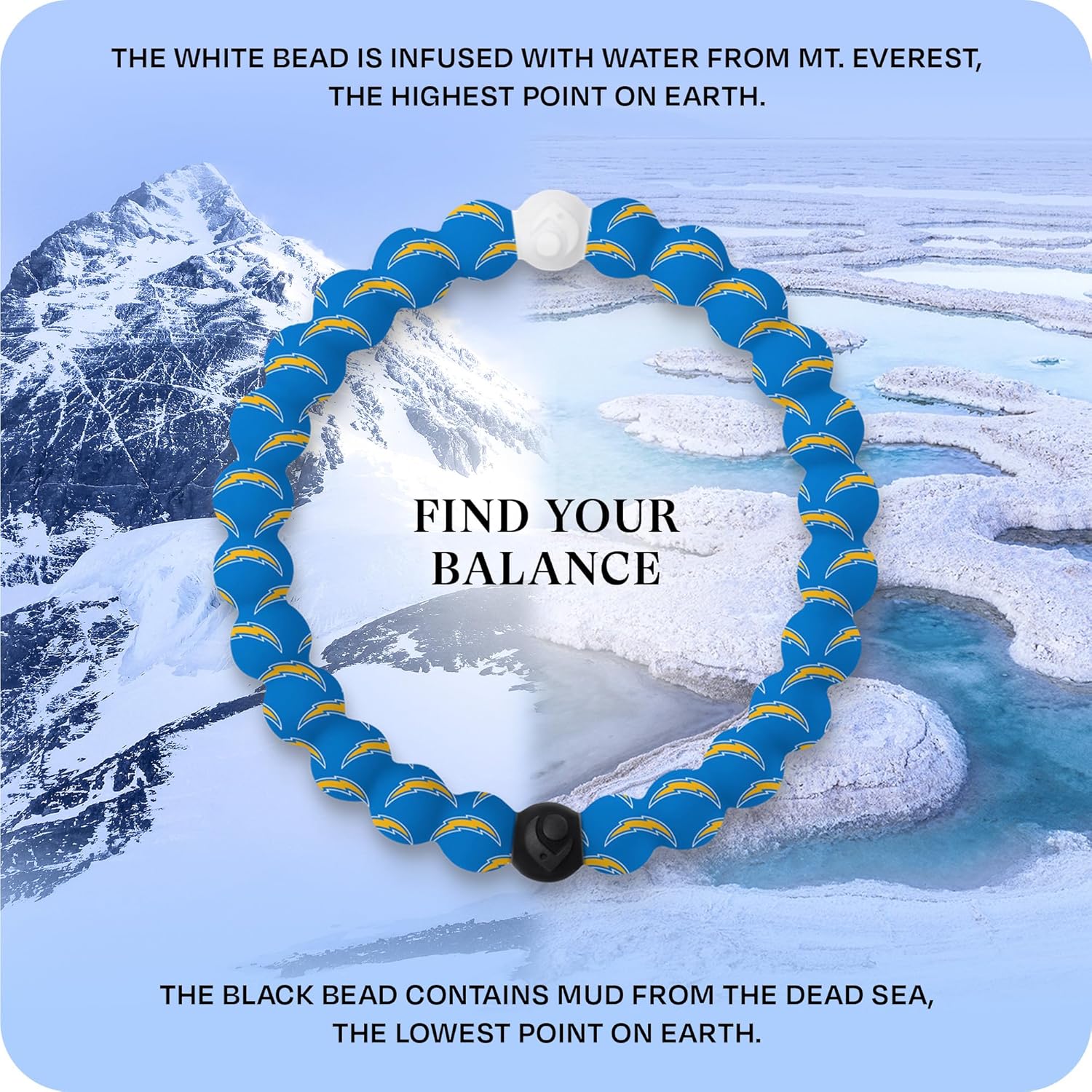 Lokai NFL Football Collection Beaded Bracelets for Men & Women - Silicone Jewelry Beaded Friendship Bracelet for Women & Men - Sports Team Gear, Apparel & Accessories