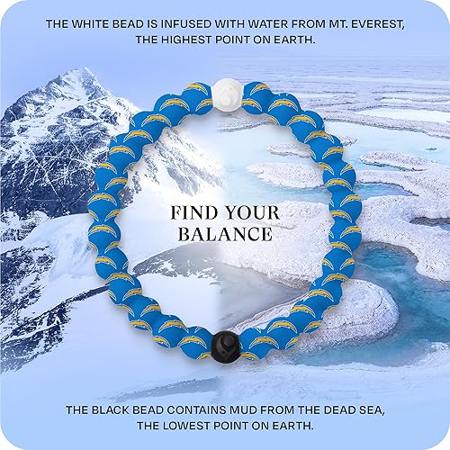 Miniatura 26 de Lokai NFL Football Collection - Pulseras de cuentas para hombres y mujeres, joyería de silicona, pulsera de moda para un ajuste cómodo