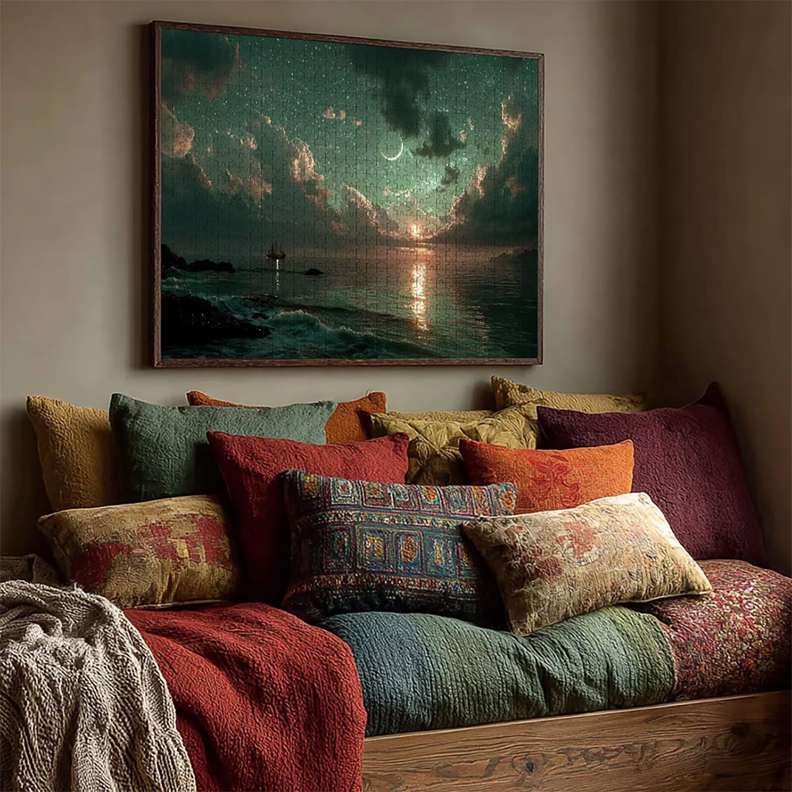 Tramonto Puzzle 3000 Pezzi Adulti, Puzzle Legno con Scatola 122x81cm, DIY Giochi Divertenti per Familiar, Idea Regalo Uomo e Donna, Squisita confezione Regalo, Decorazioni, (Cielo Stellato) 7-4603