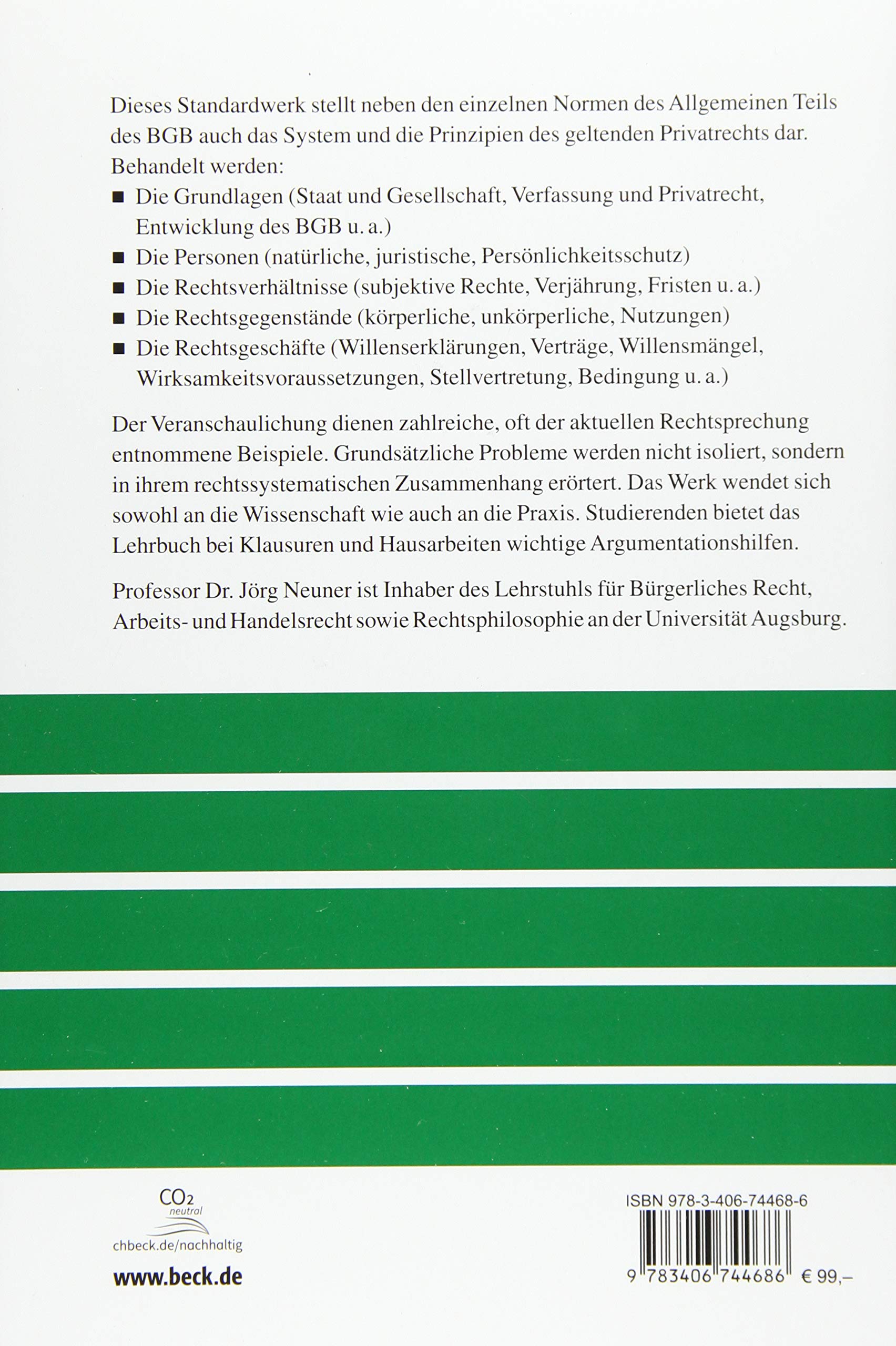 Allgemeiner Teil des Bürgerlichen Rechts (Großes Lehrbuch)