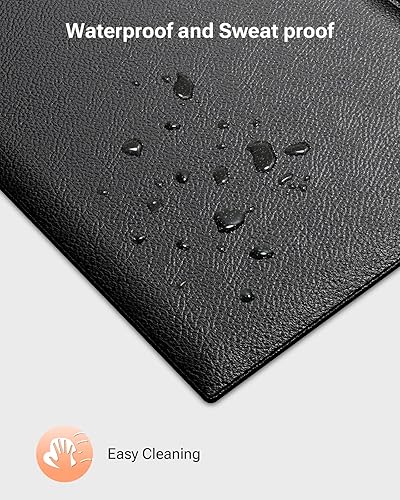 Miniatura 5 de UREVO Alfombrilla plegable para caminadora, alfombrillas de bicicleta estática para entrenamiento de gimnasio en casa, impermeable, antideslizante,