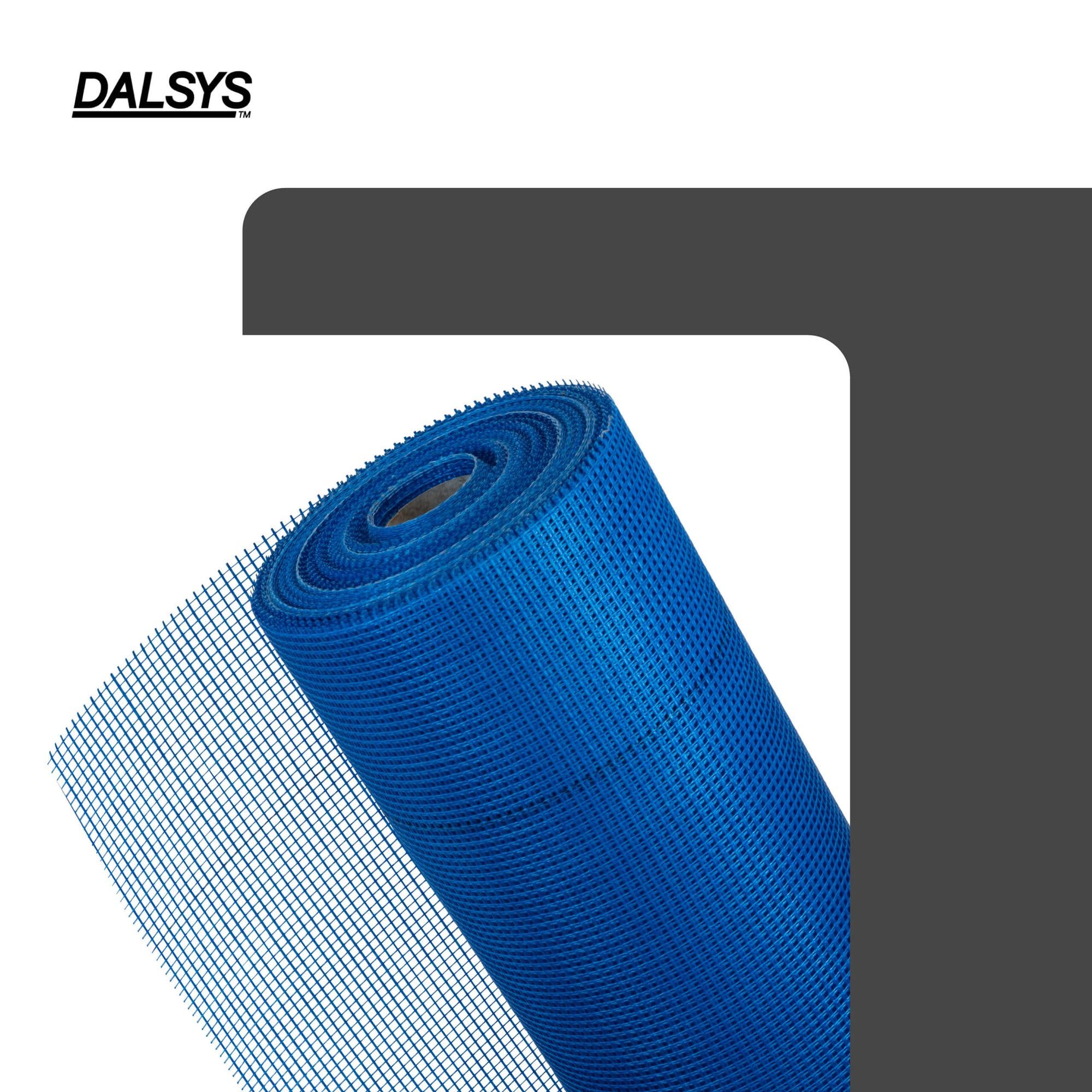 Tessuto di rinforzo 165 g/m², 4x4mm 50m² (50m x 1m) ETICS e sistema VWS tessuto in fibra di vetro per l'isolamento della facciata, Made in EU