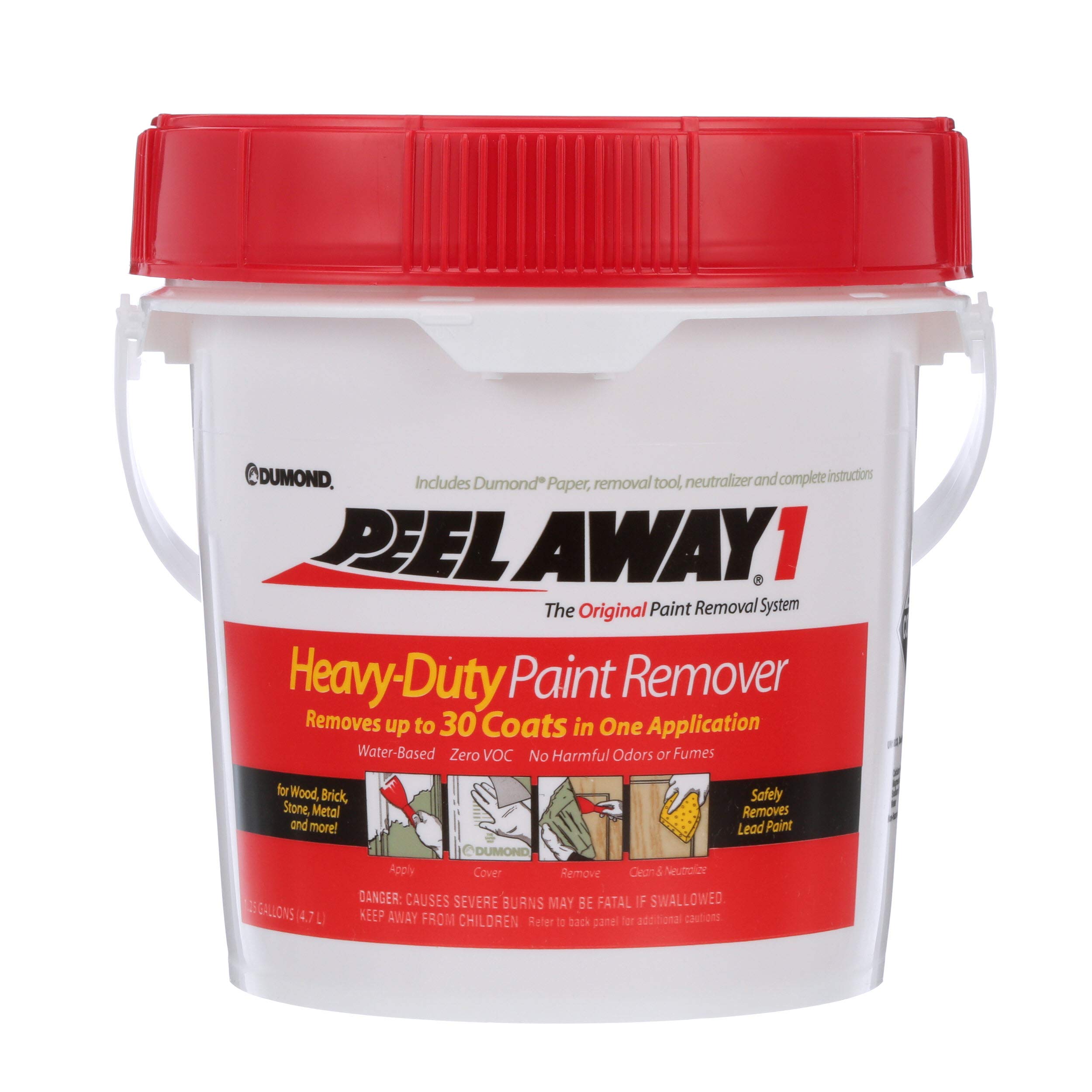 Dumond Chemicals, Inc. 1160N Peel Away1 Heavy-Duty Paint Remover, 1.25 Gallon Kit
