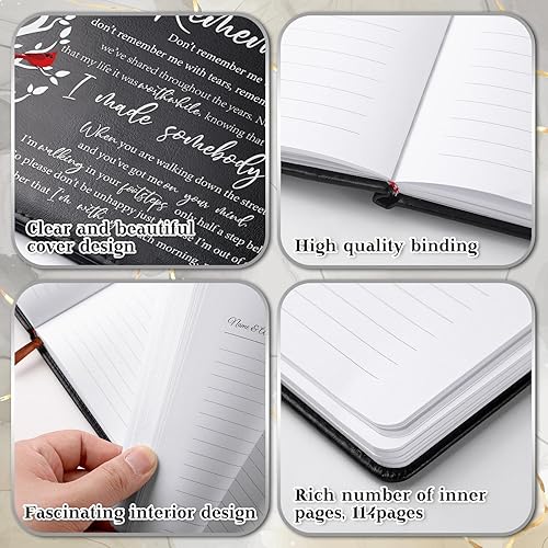 Miniatura 3 de Yingzhao Libro de visitas funerarias con bolígrafo, libro de visitas conmemorativas, libro de visitas funerarias para servicio conmemorativo,