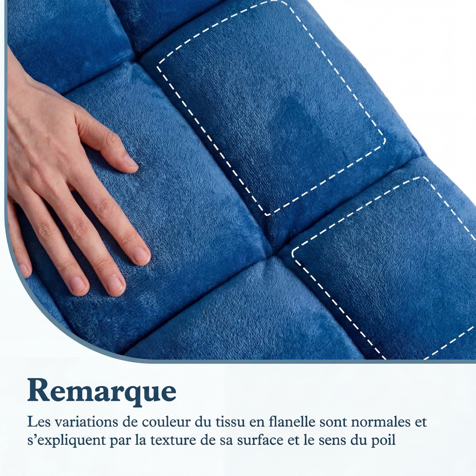COSTWAY Canapé Paresseux Chaise de Sol, Fauteuil Convertible en Flanelle Dossier Réglable 14 Positions, Chaise de Méditation/Jeux Vidéo, pour Coin Lecture, Salon, Enfant/Adulte, Bleu