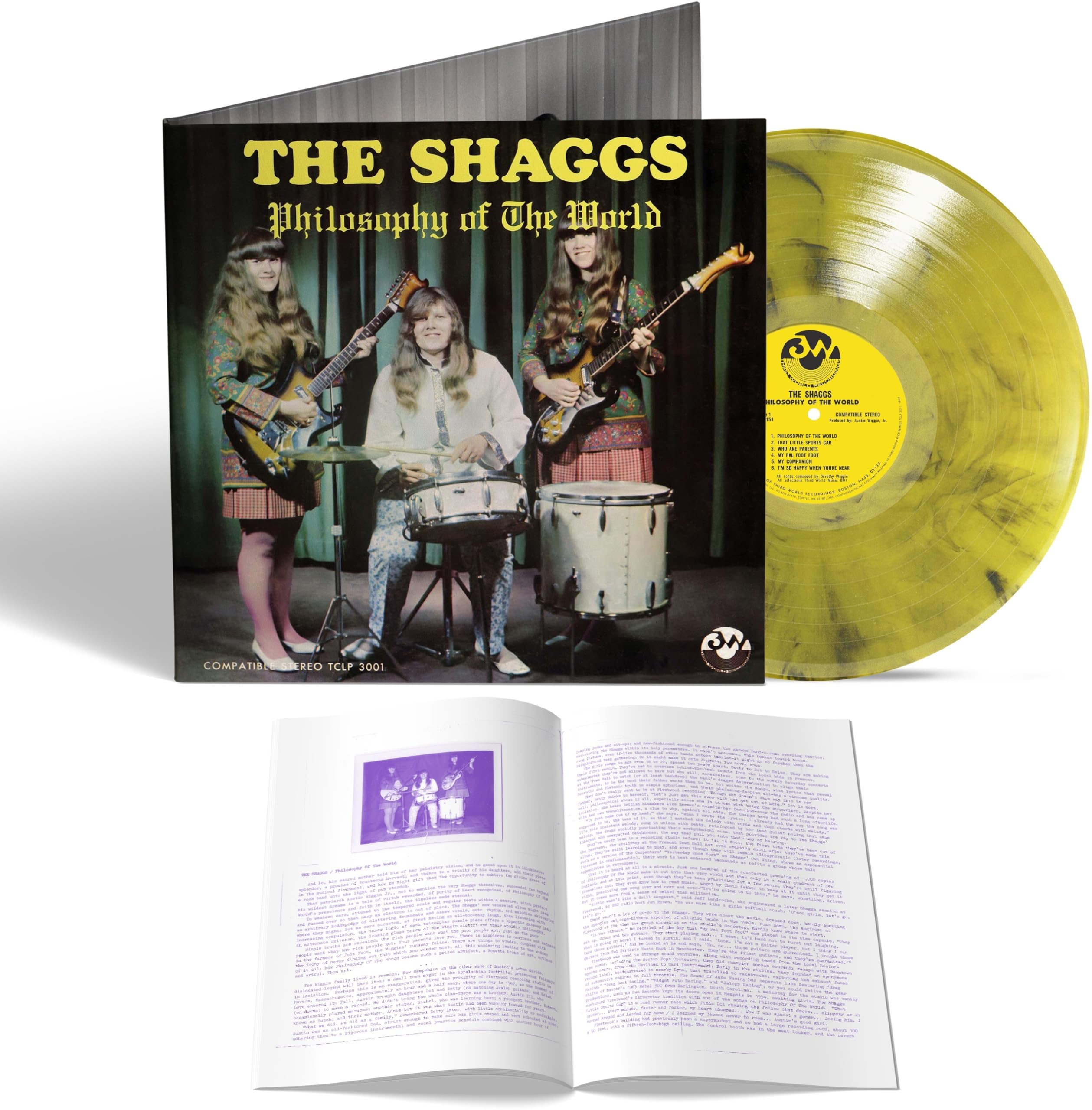 The Shaggs - Philosophy of the World Yellow Smoke Vinyl 12"" Album - Pre-sale