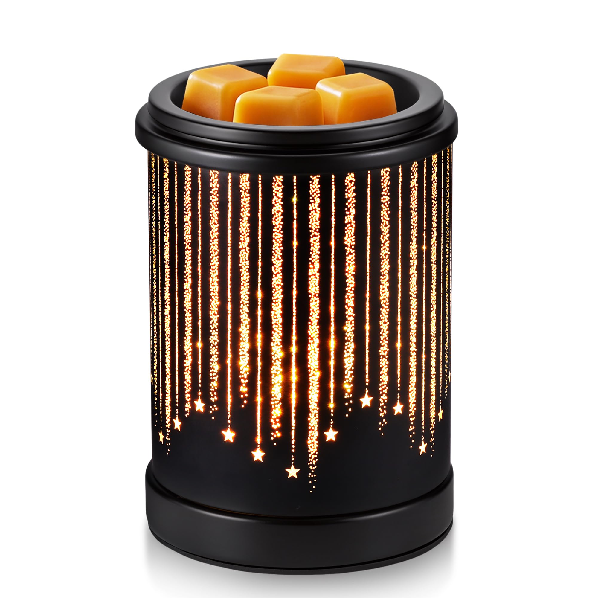 OurLeeme Wax Melt Burner Electric, Fragrance Lamp Meteor Warm Light