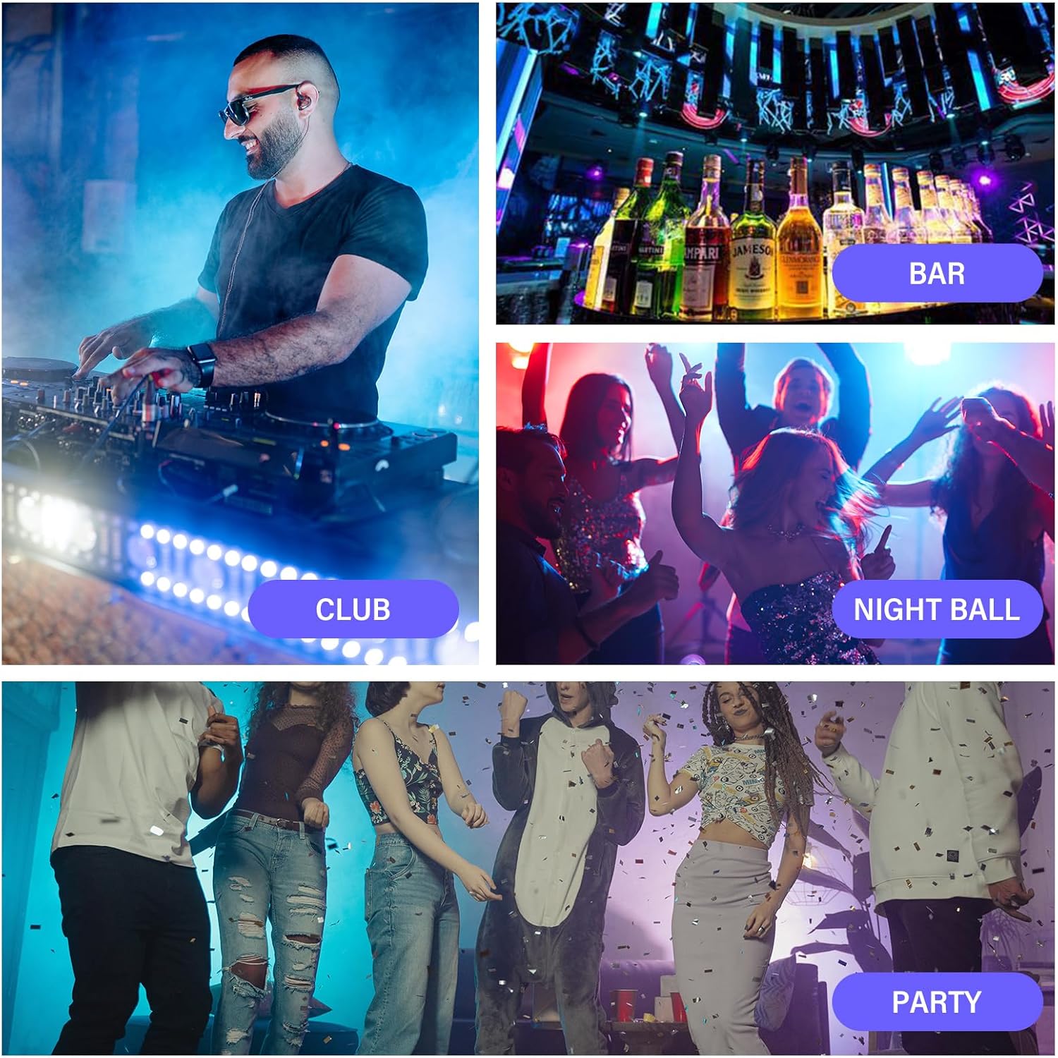 Mens Metallic Shorts Sparkly Shiny Holographic Short Pants Rave Outfits Booty Shorts with Pockets - Image 2