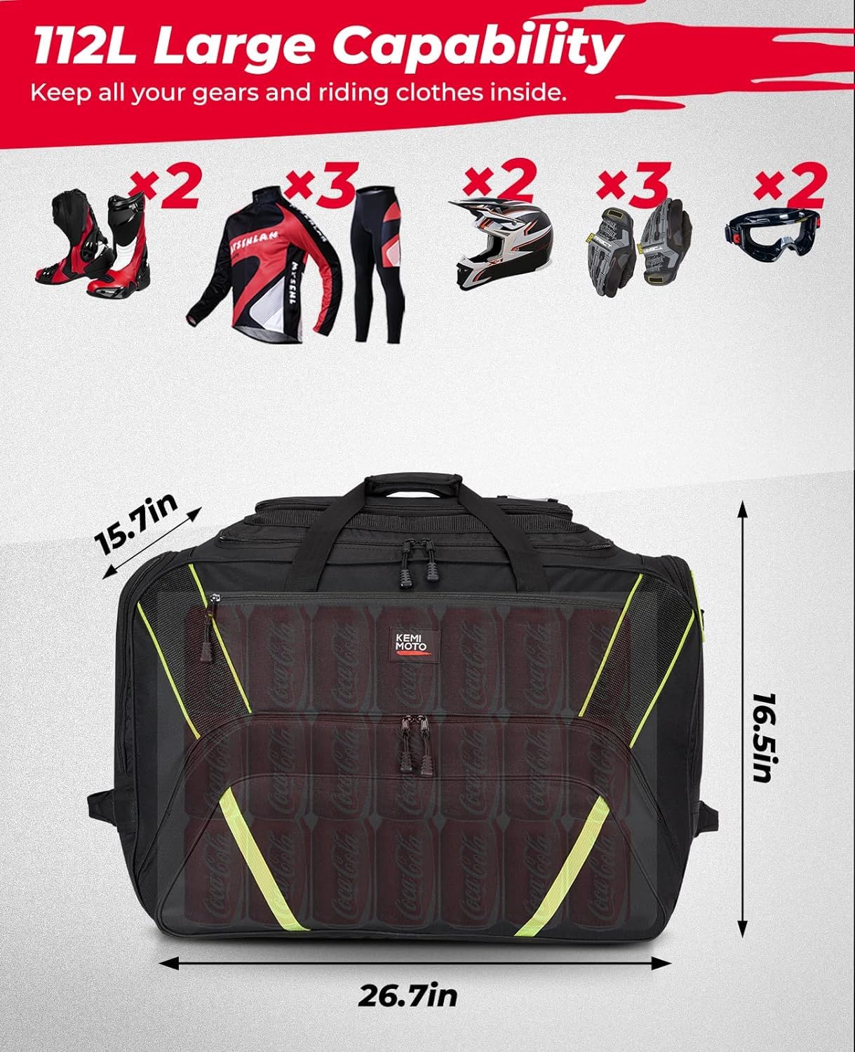 PRP Seats UTV Center Storage Bag for Honda Talon 1000X, 1000X-4, 1000R & 2021+ Can-Am Commander – Heavy-Duty & Secure Between-Seat UTV Organizer w/Mesh Pouch | Water-Resistant, Easy Install (Black)