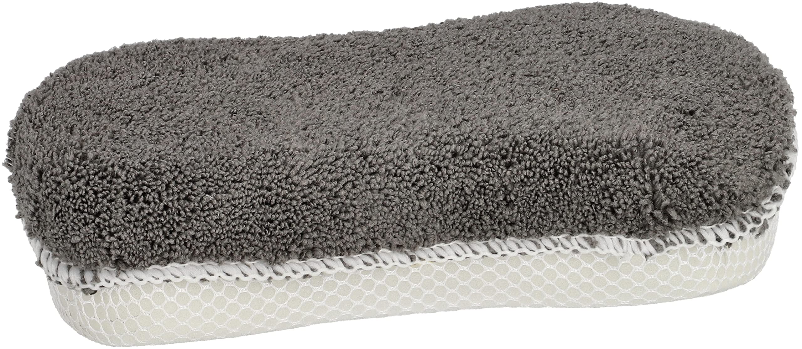KOTARBAU® Juego de 9 esponjas y paños de Microfibra para el Lavado del Coche, 3 paños, 3 Almohadillas de Pulido, 1 Esponja de Doble Cara, 1 manopla, 1 Cepillo de Mango, Color Gris, Limpieza eficiente