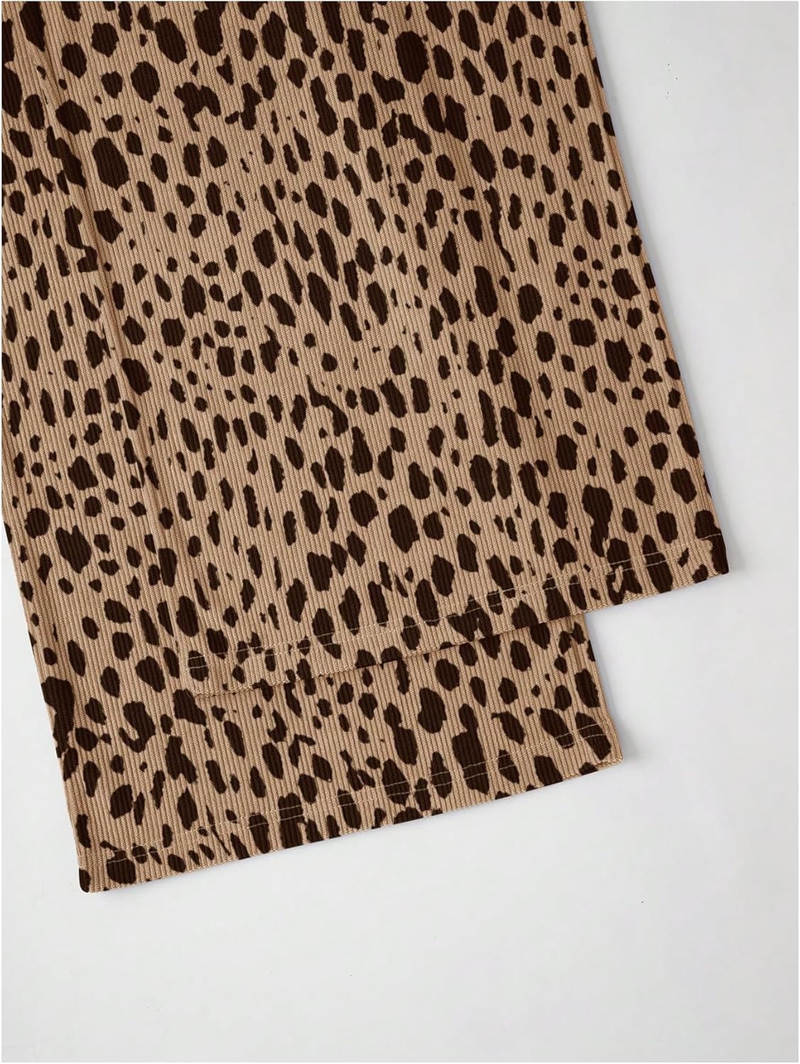 GORGLITTER Women's Leopard Cheetah Print Barrel Pants High Waisted Wide Leg Sweatpants Loose Casual Workout Trousers - Image 4