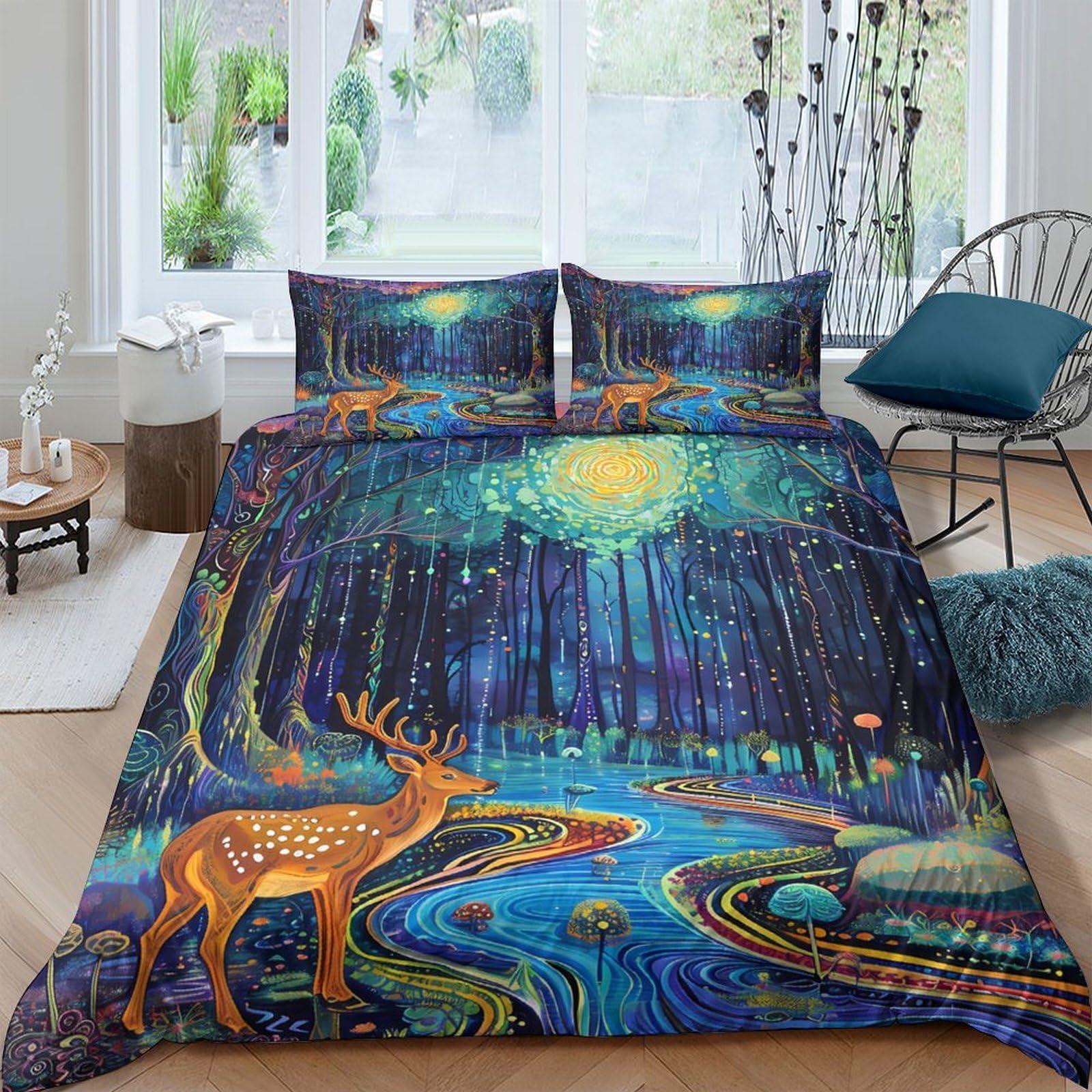 Ctjqhvkz Style-6 3D Printed Galaxy Starry Sky Fitted Sheet Microfiber Bed Cover For Bedroom, Dustproof And Easy To Clean, Suitable For Adults And Teens Single（135X200cm）