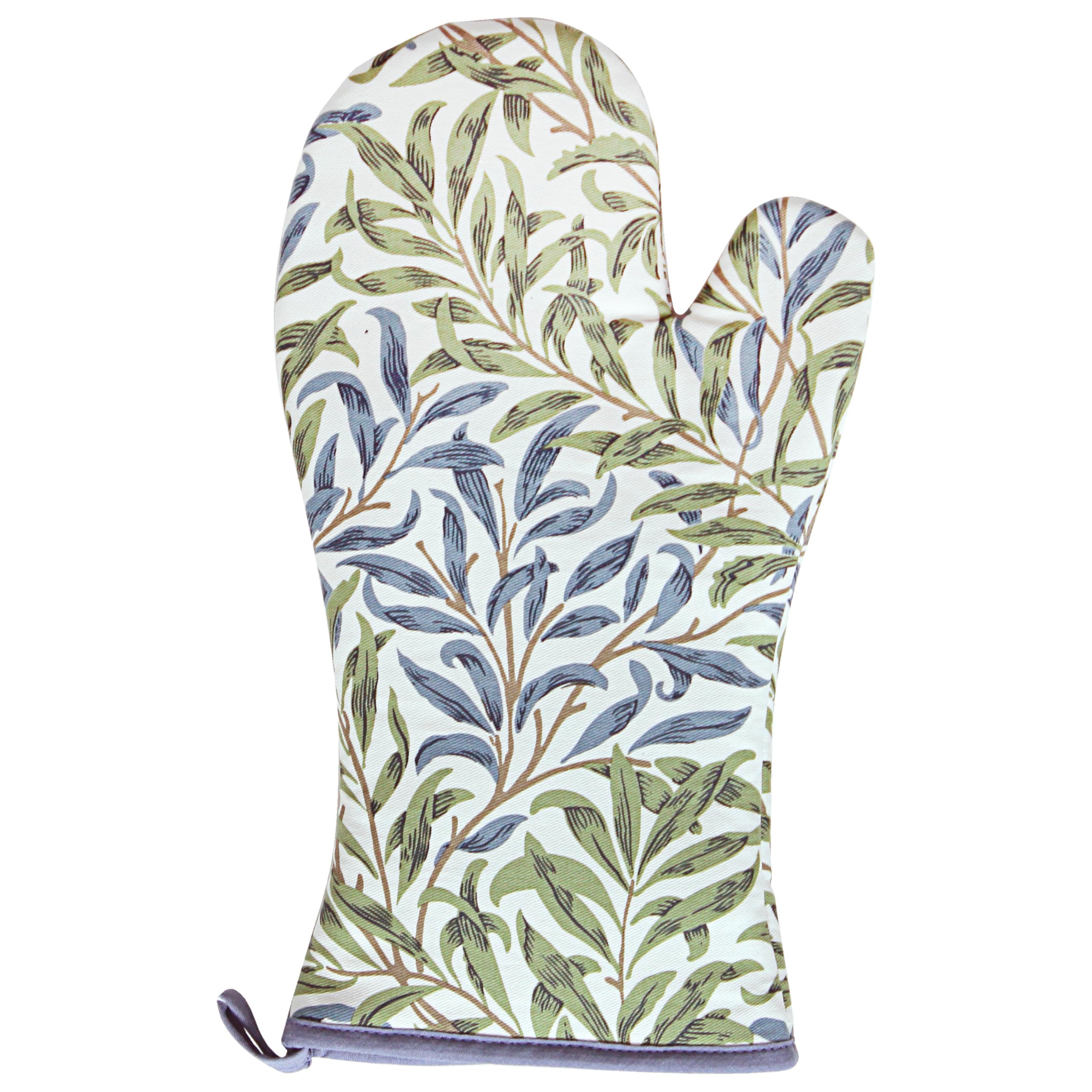The Leonardo Collection William Morris Willow Bough Single Oven Glove | Heat Resistant Kitchen Glove for Cooking & Baking | Oven Mitt for Home, Kitchen Accessories