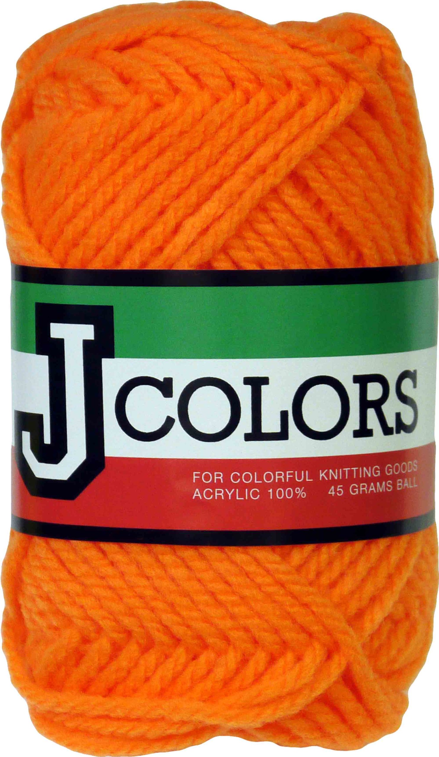 Amazon | DARUMA Jカラーズ 毛糸 極太 Col.5 オレンジ 系 45g 約67m 5