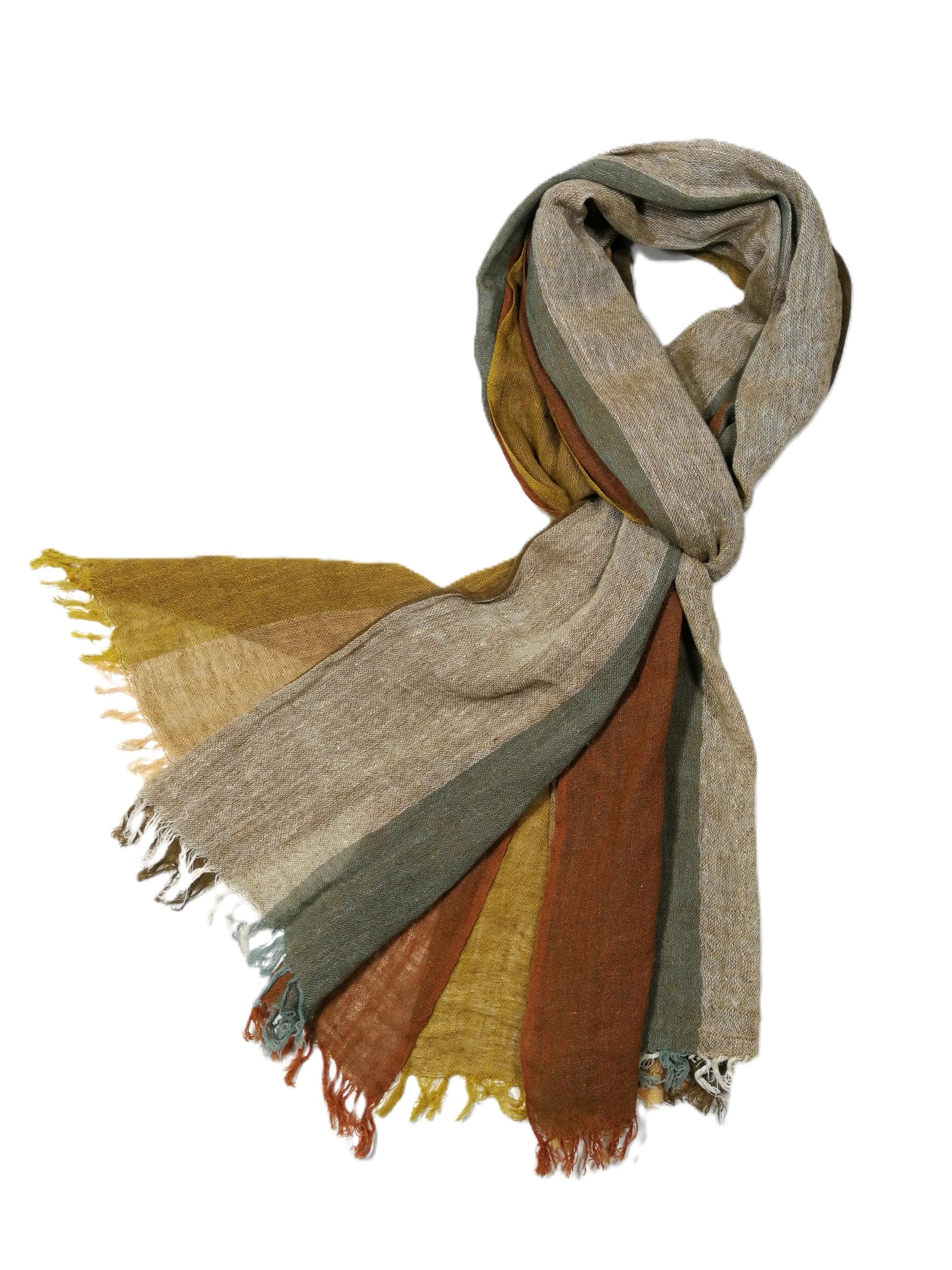 Shanlin Extra Long Unisex Cotton Linen Scarves for Men and Women