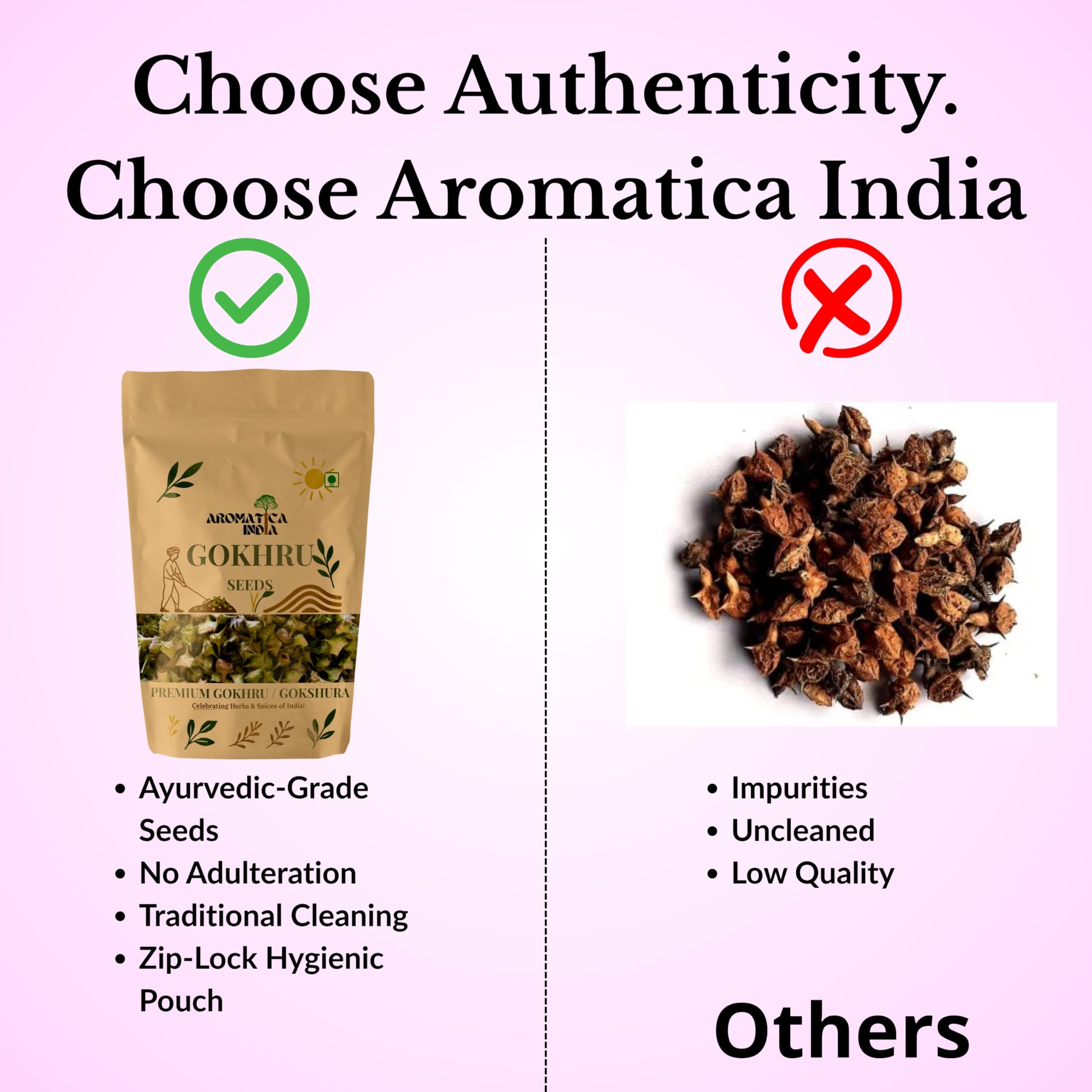 Organic Gokhru Seeds Gokshura Tribulus Terrestris Raw Whole Fruit Herb 1Kg — Amazon image 6