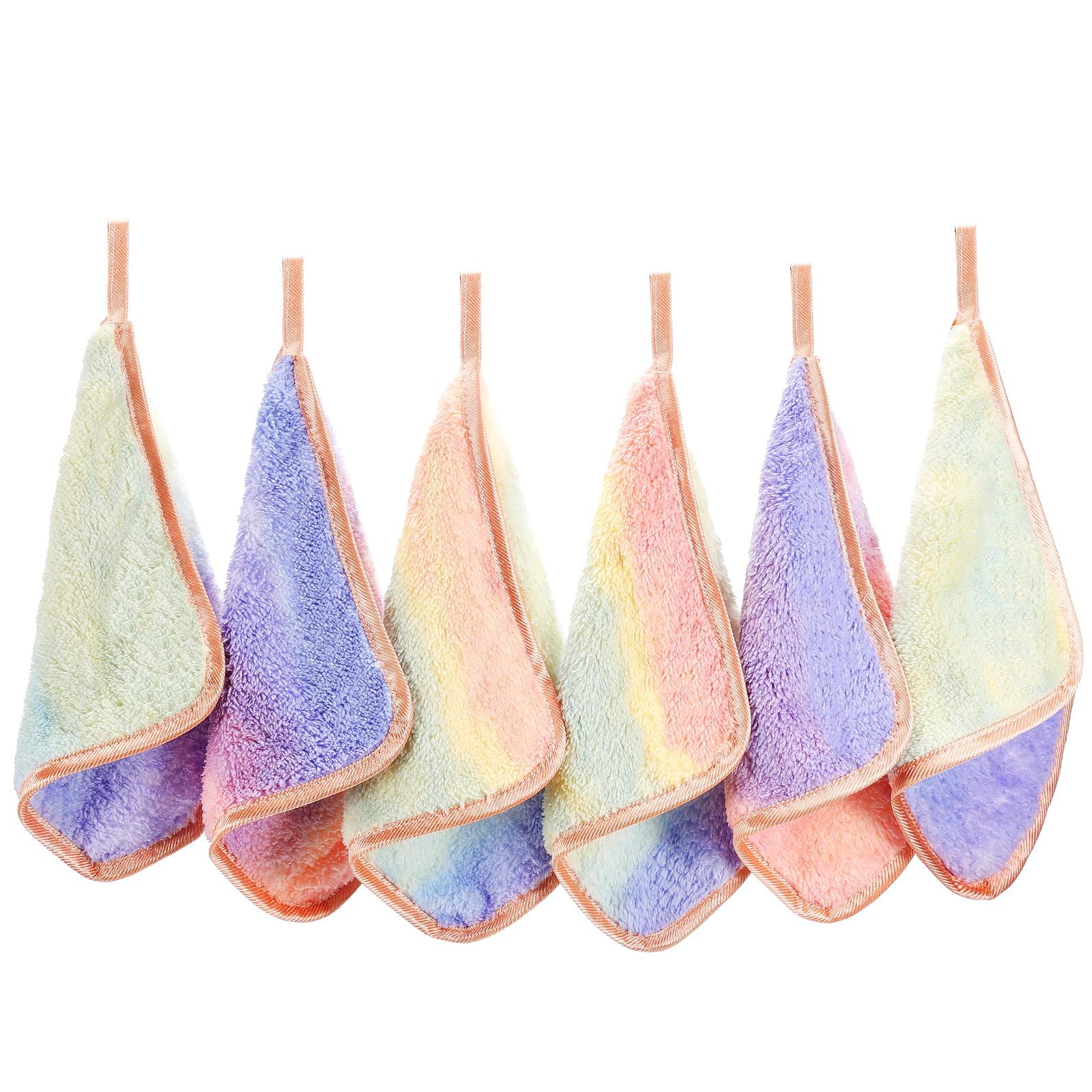 PHOGARY Microfibre Face Cloth 6 Pack, Reusable Makeup Remover Cloth for Face, Microfibre Cleansing Cloths Face Wipes, Make Up Remover Face Towels - Washable & Gentle on Skin (8 x 8in, Rainbow)-image-15