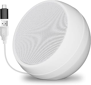 ZETIY USB Computer Speakers, Mini Portable Laptop Speakers with Stereo Loud Sound, Enhanced Bass USB Powered PC Speakers for Desktop, PC, Checkout Counter, Home, Office - White