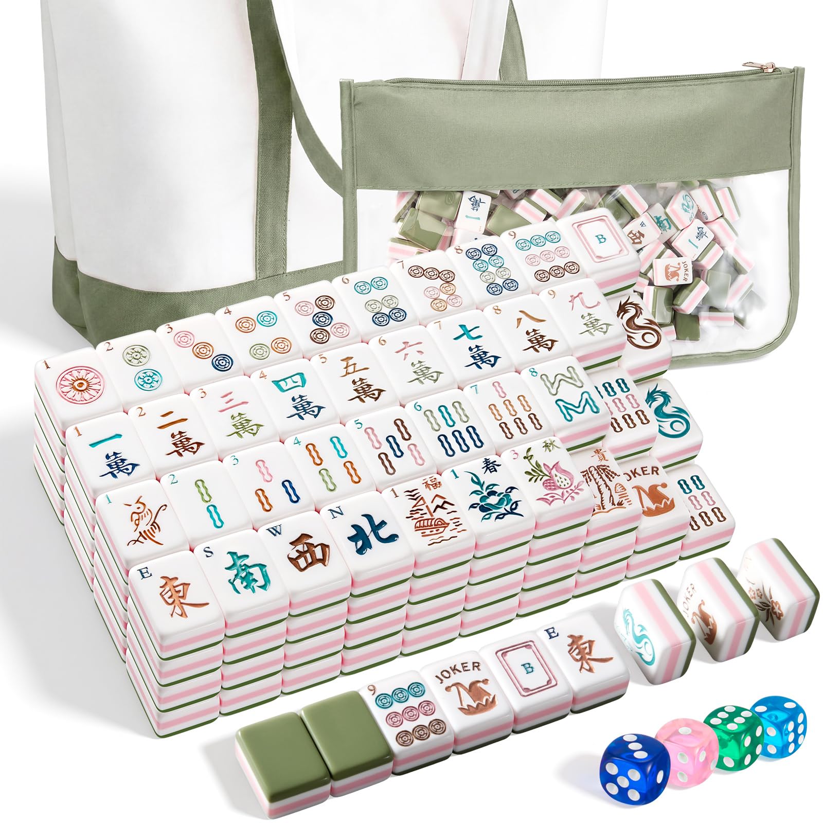 Photo 1 of Soulchen 174-Piece Boho Mahjong Tile Set