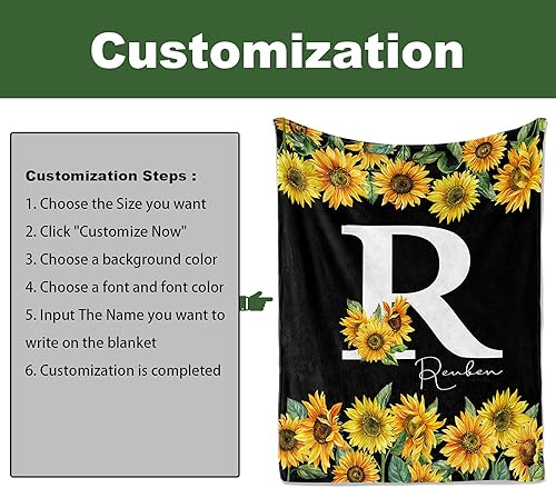 Vista 19 de Jekeno - Manta de felpa de microfibra de 50 x 60 pulgadas girasol 6