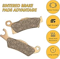 Vista 5 de Pastillas de freno sinterizadas 3 juegos para Can Am Outlander 450/500 / 570/650 / 800/850 / 1000 pastillas de freno delanteras y traseras