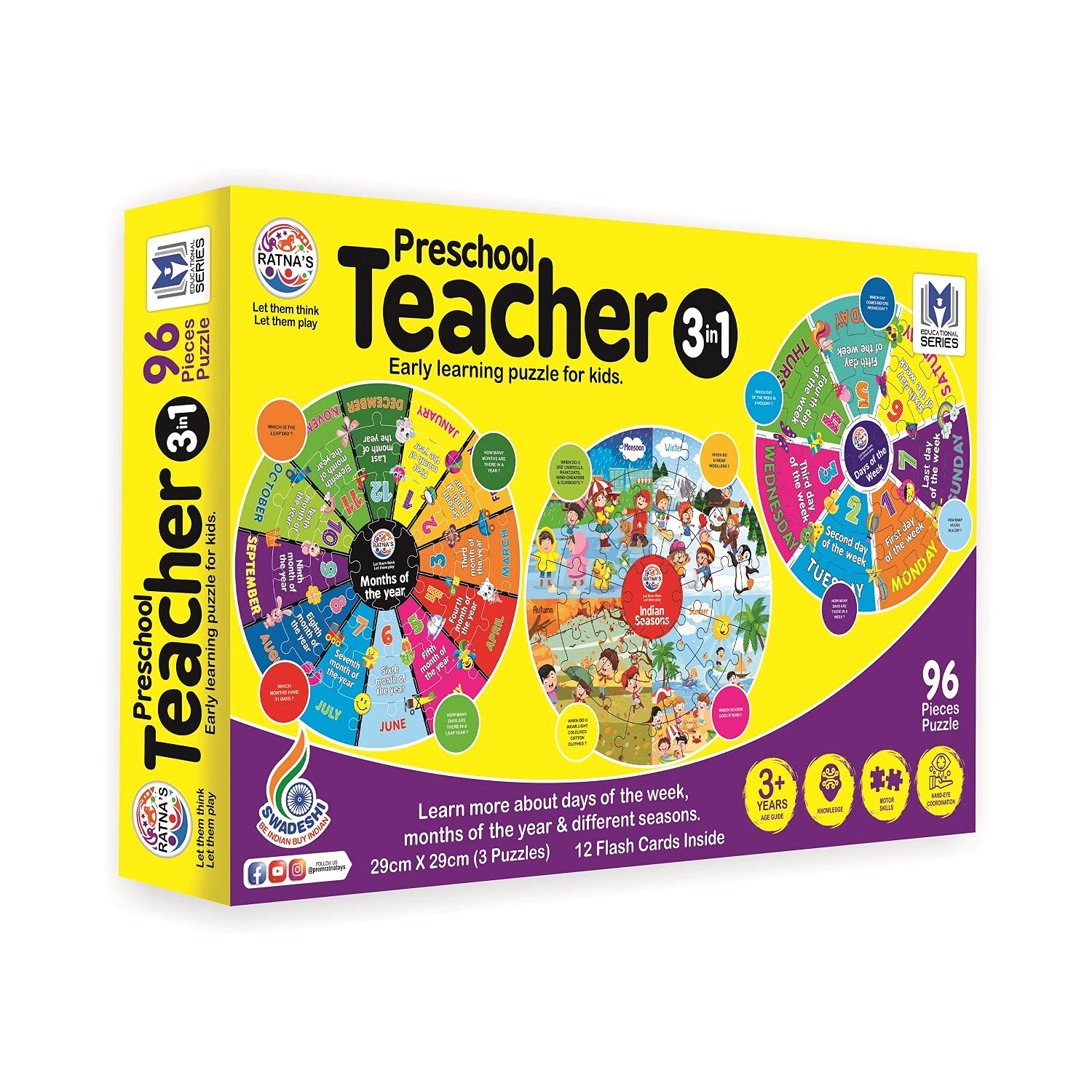 See full amazon price history chart for Preschool Teacher 3 in 1|A Perfect Early Learner Jigsaw Puzzle for Kids|Learn More About Days of The Week,Months of The Year & Different Indian Seasons Preschool Teacher 3 in 1|A Perfect Early Learner Jigsaw Puzzle for Kids|Learn More About Days of The Week,Months of The Year & Different Indian Seasons (B095HCBKWK) Amazon Price History, Amazon Price Tracker