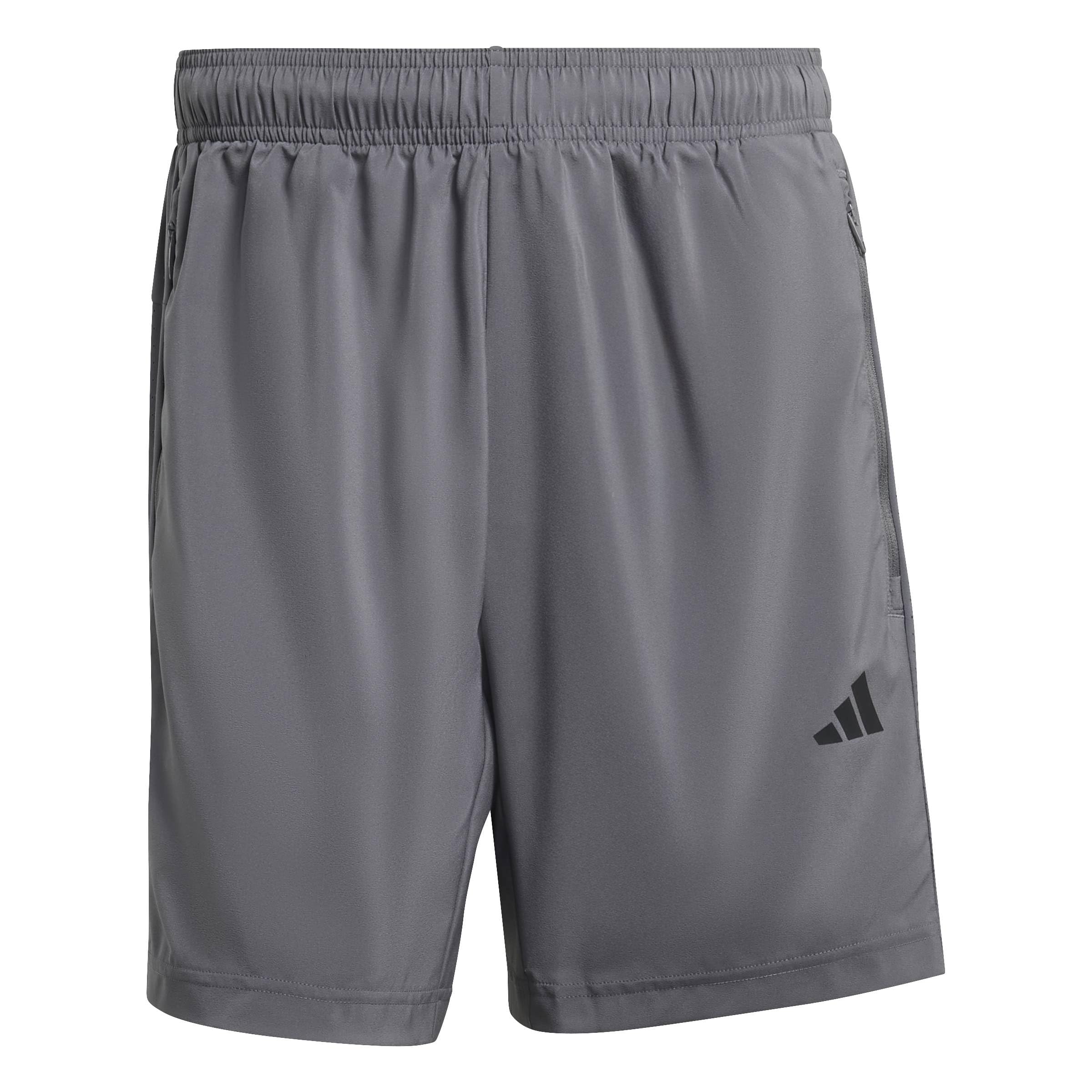 adidas Men's Workout Essentials Base Woven Short Shorts, Grey Five, 3XL 5 inch