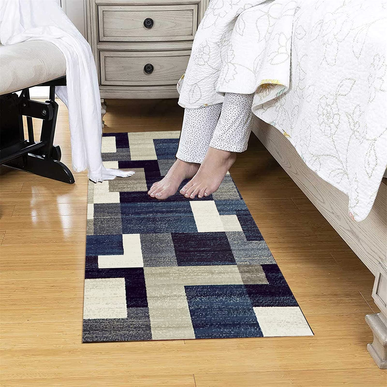 Tappeto Runner Cucina 110x280 Cm Colorato Moderno - Antiscivolo E Lavabile In Lavatrice - 4