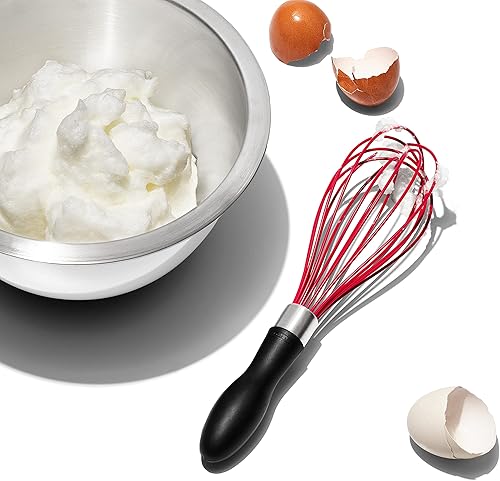 Miniatura 9 de OXO Good Grips - Batidor de silicona de 9 pulgadas, color amarillo, Rojo