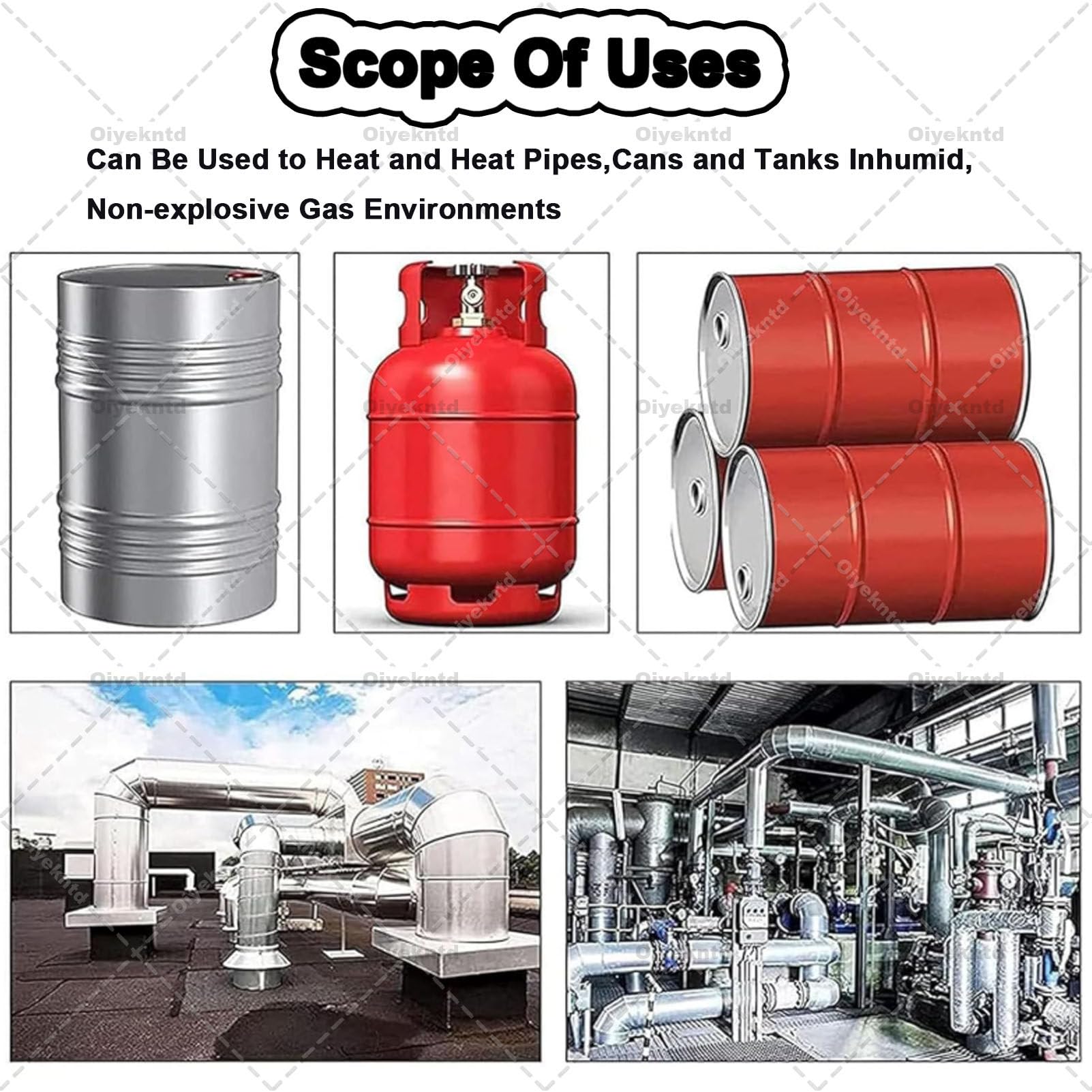 Manta calefactora para contenedores IBC, manta calefactora industrial para bidones, almohadilla térmica para invierno, calentador eléctrico impermeable para contenedores y bidones Grey-200L/55Gal
