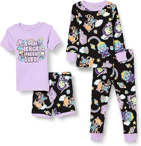 Tienda Essentials Disney Marvel Star Wars - Conjunto de pijama para bebés, niños pequeños y niñas (cebra previamente manchada), paquetes múltiples