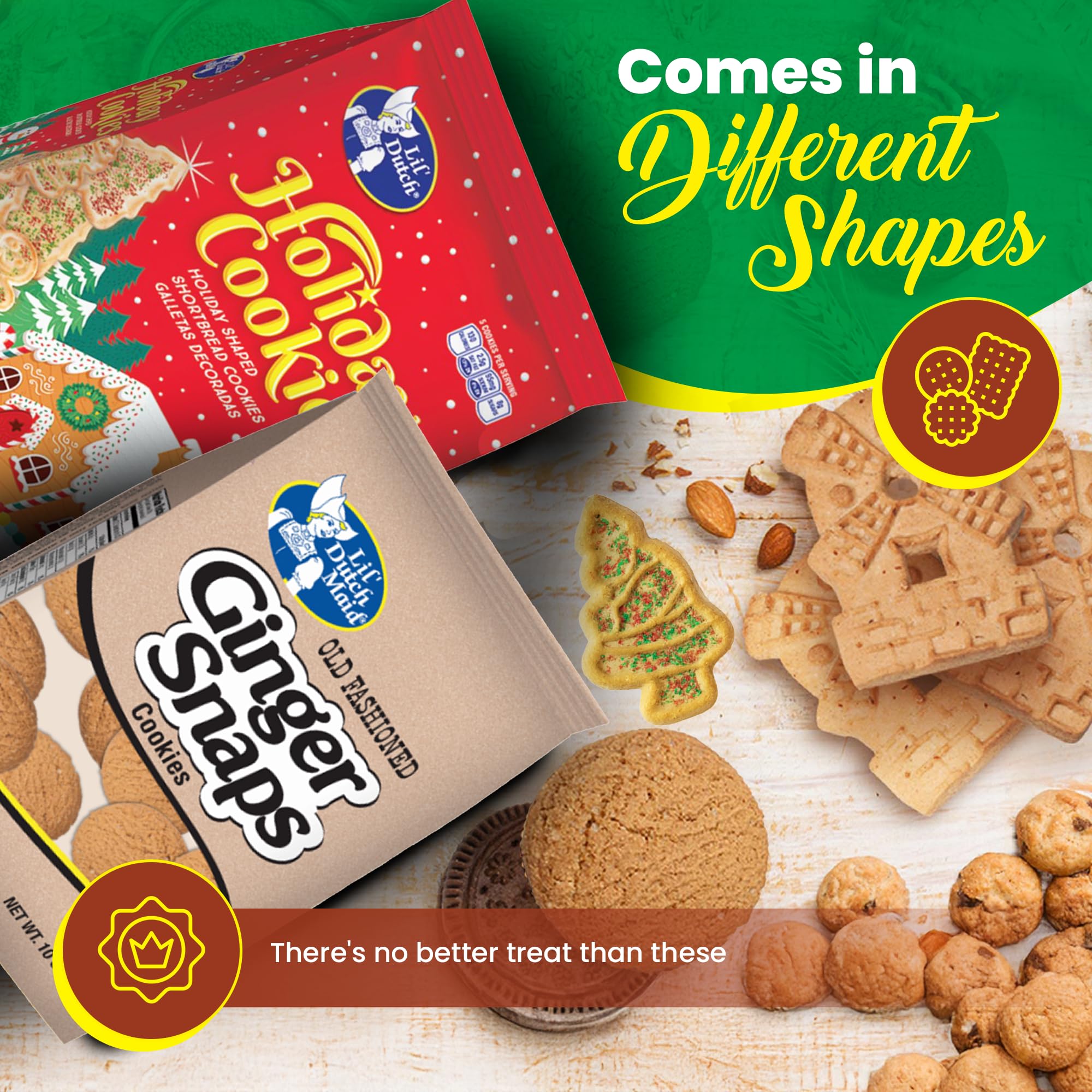 Amazon.com: Lil Dutch Maid Old Fashioned Ginger Snap Cookies | 9