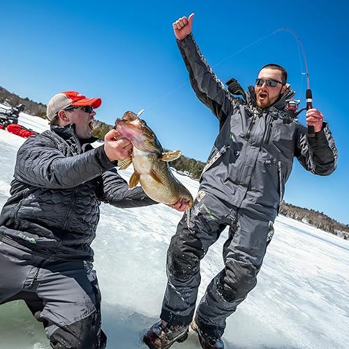 Miniatura 7 de PLUSINNO Ultralight Ice Fishing Rod and Reel Combo, 25262728 Sensitive Ice Fishing Pole Ice Fishing Gear for Walleye Perch Panfish Bluegill