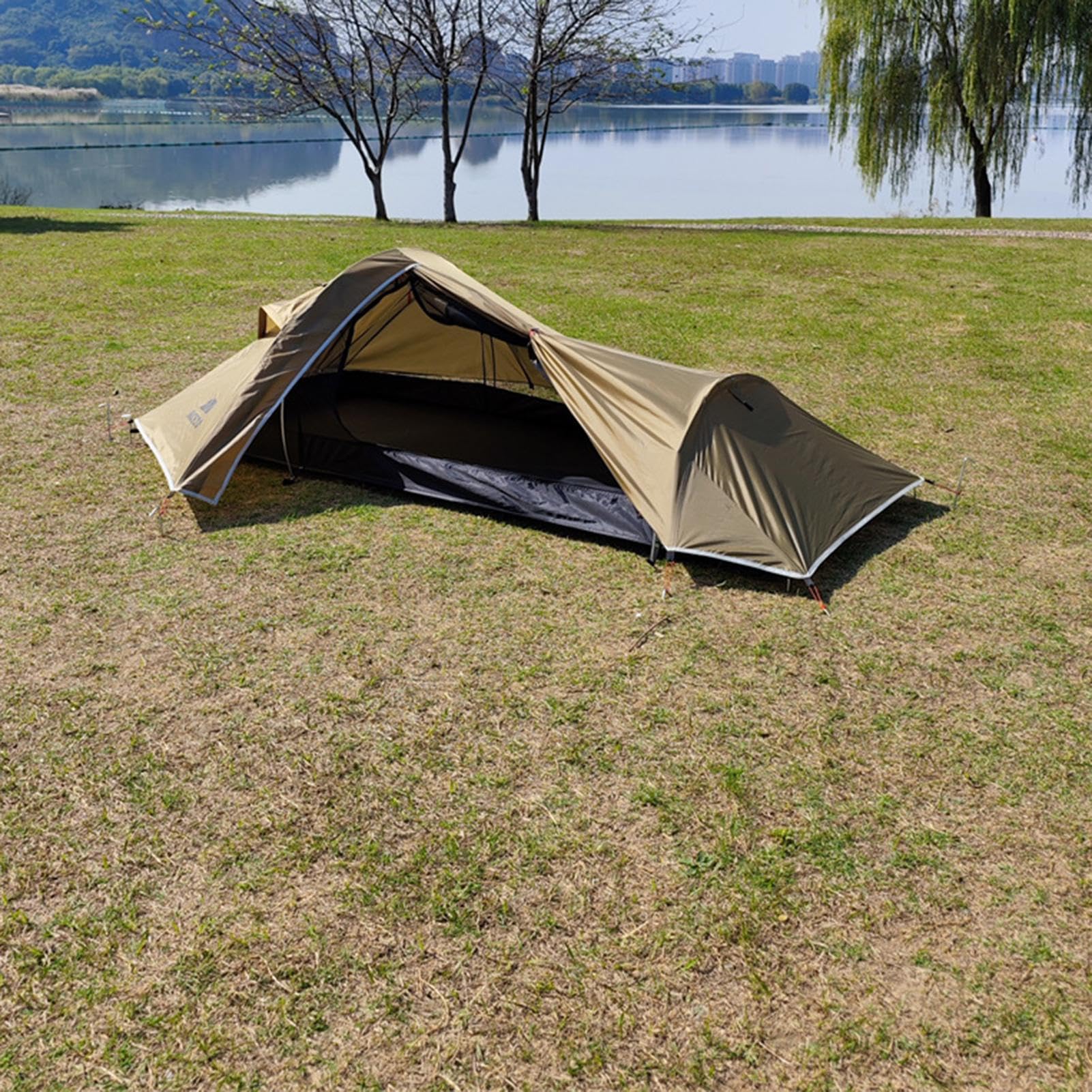 namiot z plecakiem, aluminiowe słupy wodoodporne, solidne schronienie | przenośny wielofunkcyjny sprzęt kempingowy na świeżym powietrzu do wędrówek, trekkingu, podróży, przygód, wycieczek