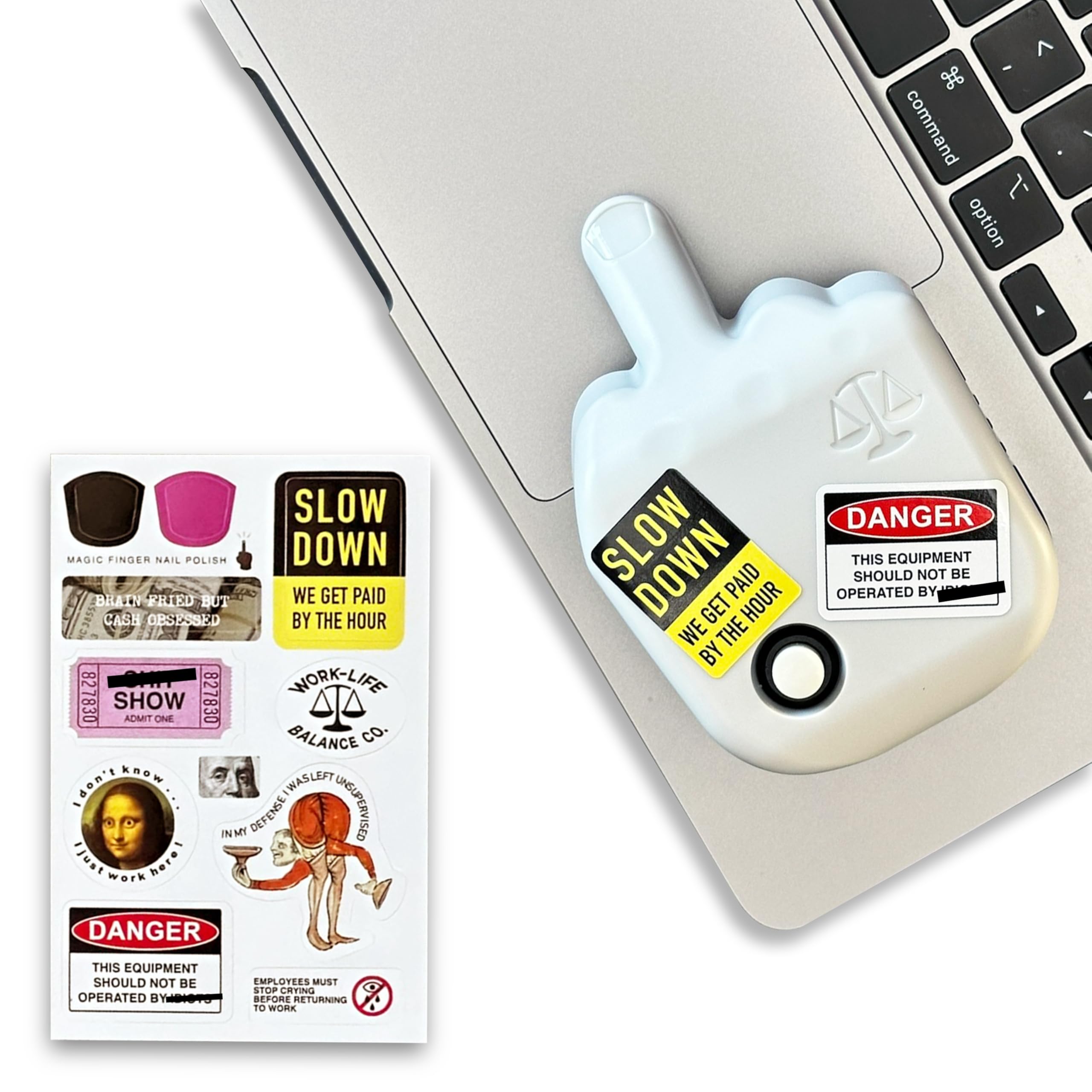 Laptop Trackpad Jiggler -AA Battery Lasts 6 Months -Undetectable -Cordless Mouse Jiggler -Does Not Work on DeII -Keeps Touchpad Active, Laptop Awake -Mechanical Mouse Mover -ON/Off Switch (Gray)