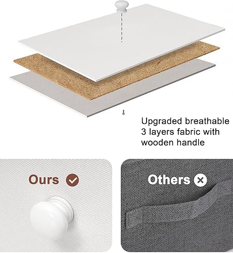 Vista 9 de Crestlive Products Cómoda alta, torre de almacenamiento Fabirc de 8 cajones, cajoneras - Unidad organizadora vertical para dormitorio, pasillo