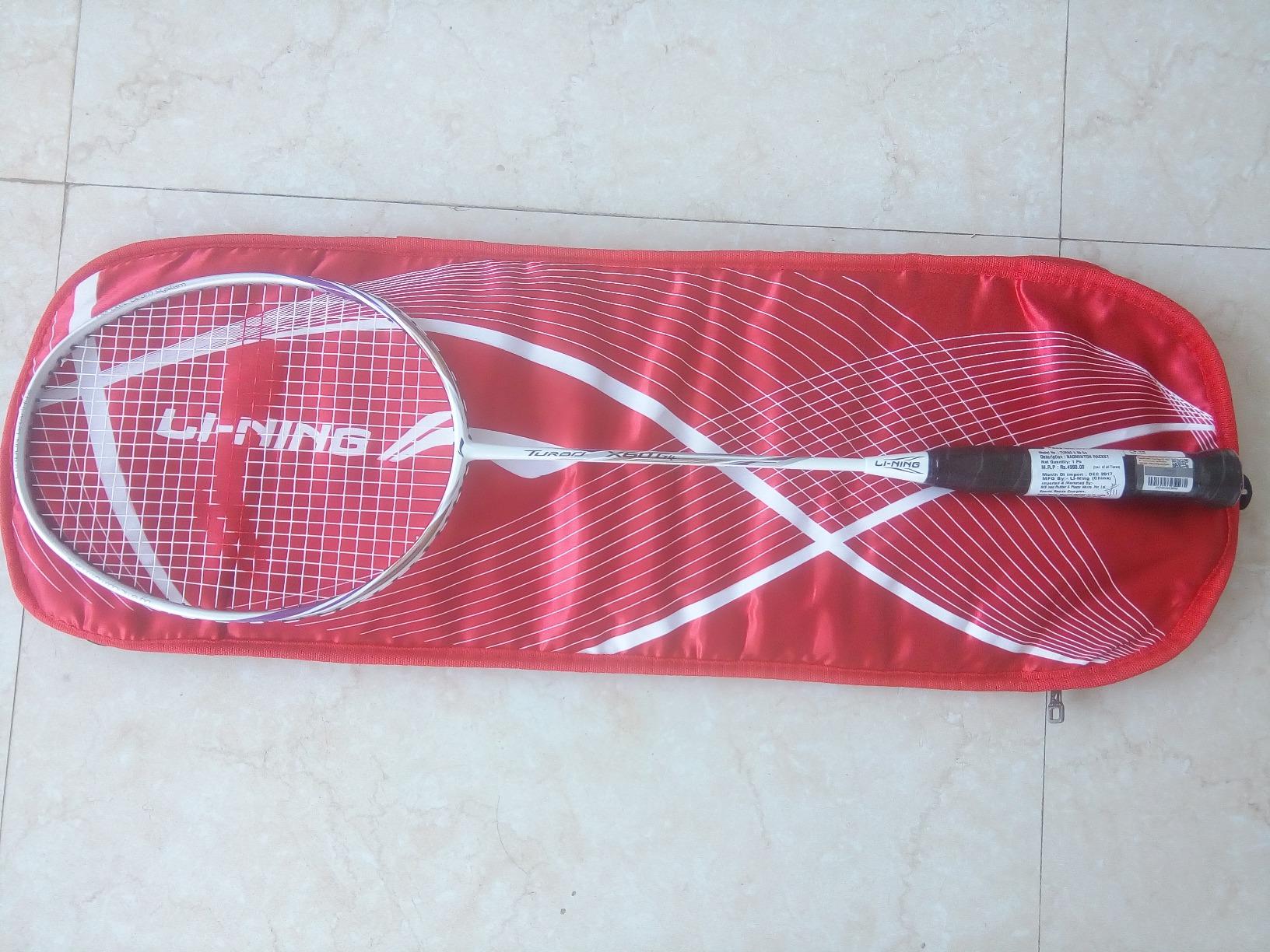 LiNing AYPM0945 CarbonFiber Turbo X60 G4 Badminton Racquet (White